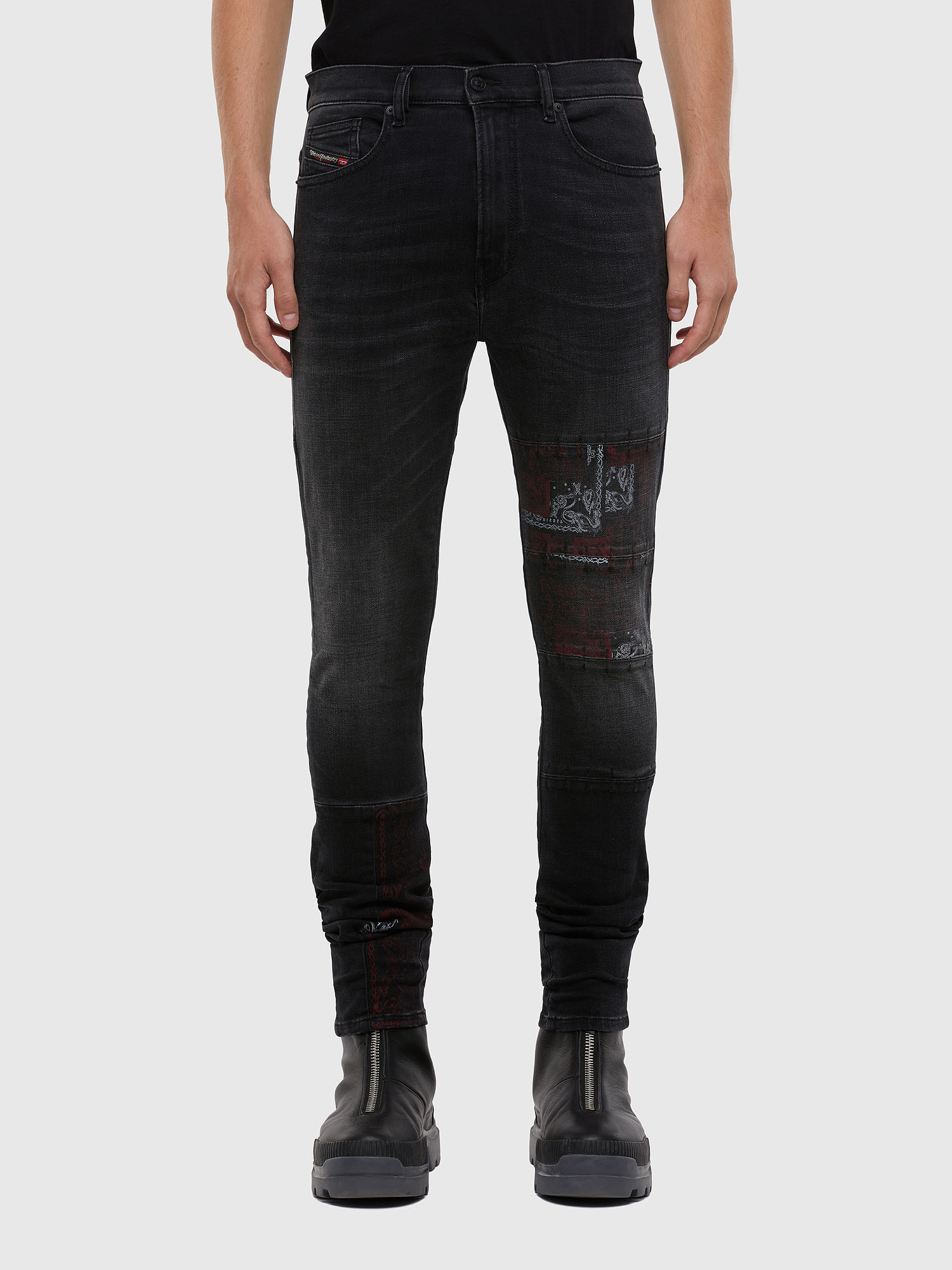 D-Amny 009KS, Black/Dark grey Diesel - D-Amny 009KS, Black/Dark grey - Jeans - Image 1