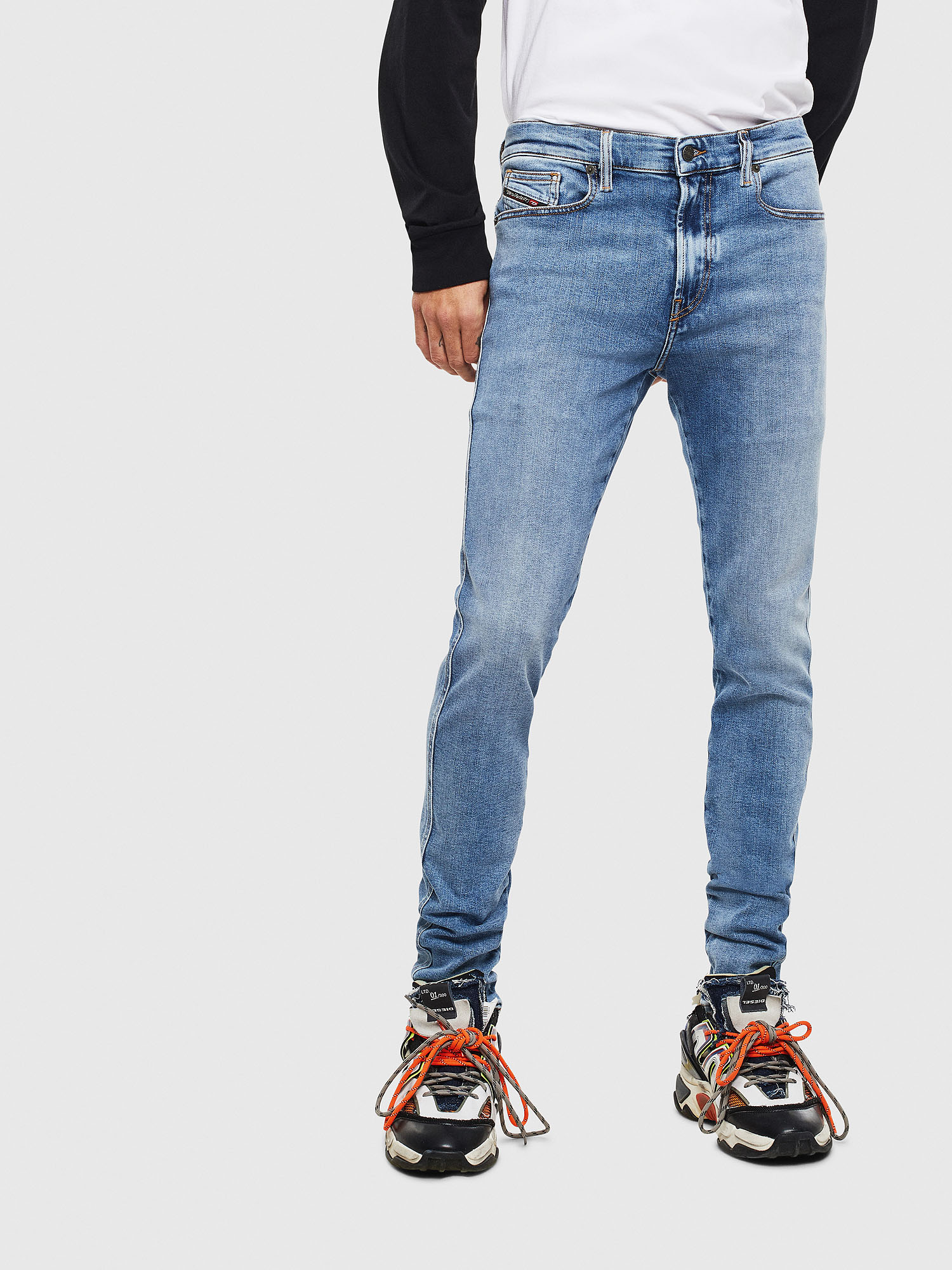 D-Istort 009BG, Medium blue Diesel - D-Istort 009BG, Medium blue - Jeans - Image 1