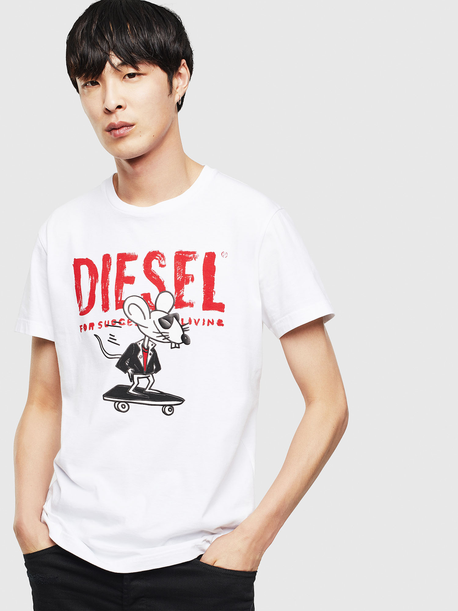 CL-T-DIEGO-1, White Diesel - CL-T-DIEGO-1, White - T-Shirts - Image 1