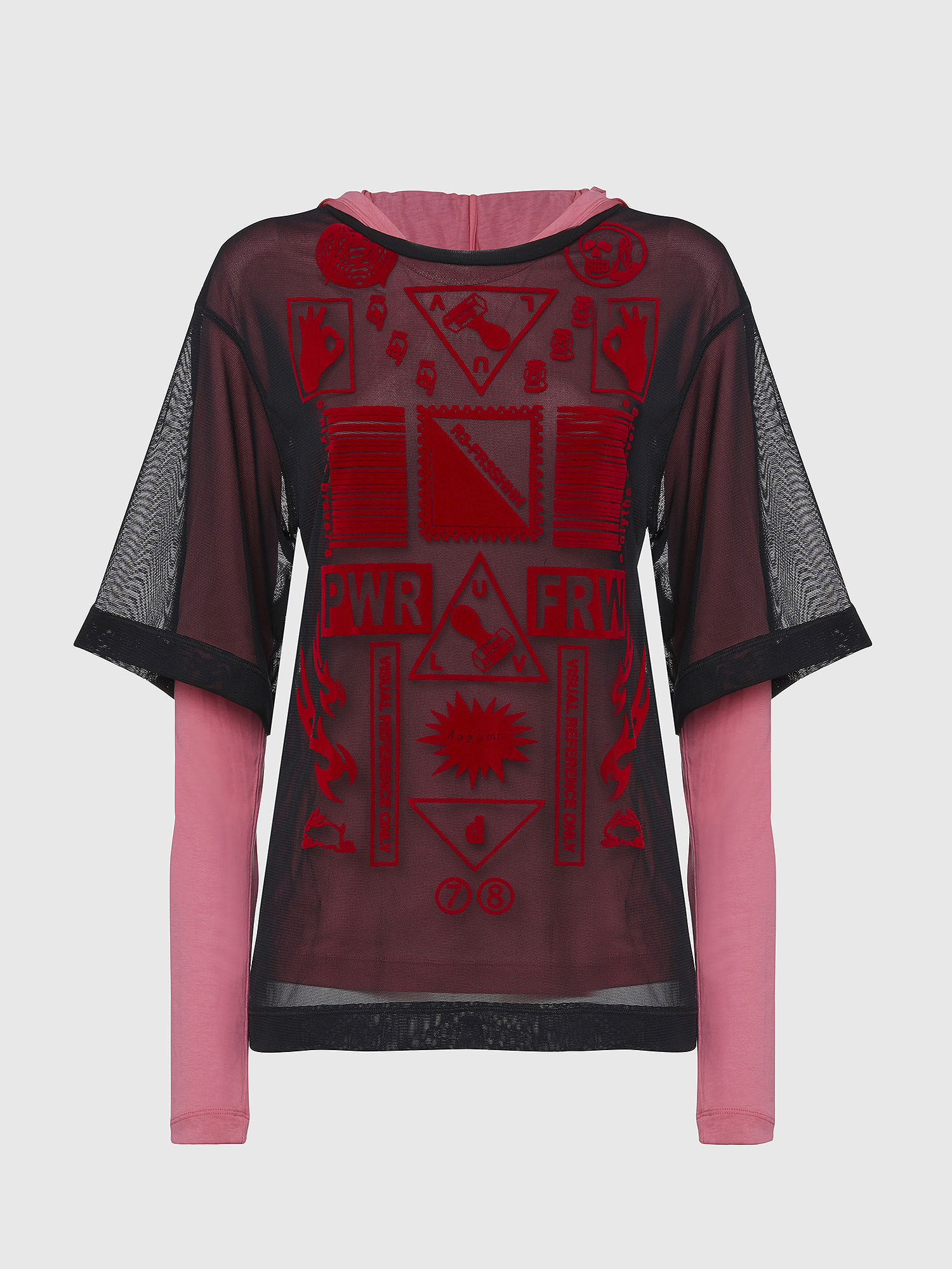T-LAYER, Pink Diesel - T-LAYER, Pink - Tops - Image 1