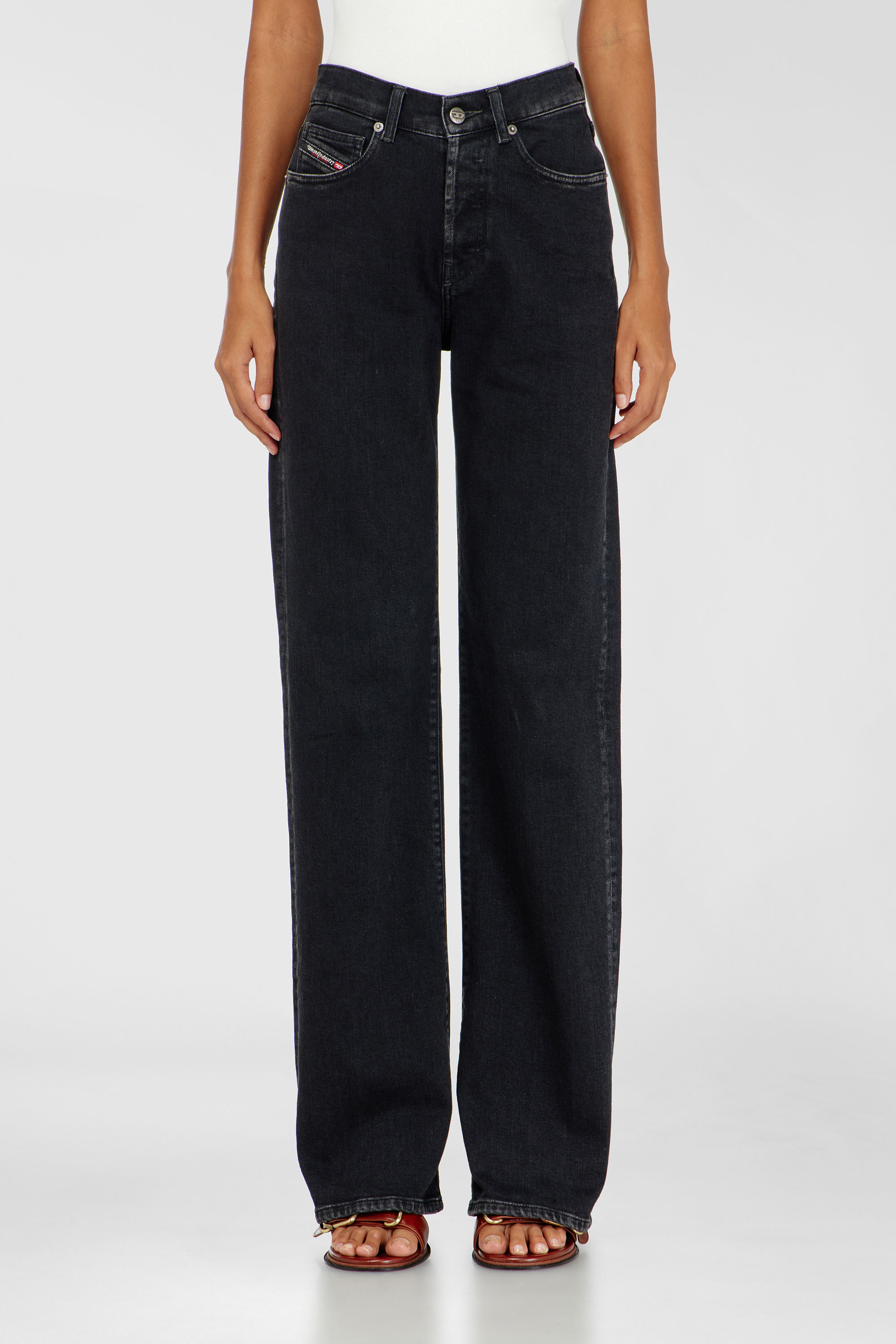 Diesel - Woman's Regular Jeans 1971 D-Sent 09N89, Black/Dark grey - 2