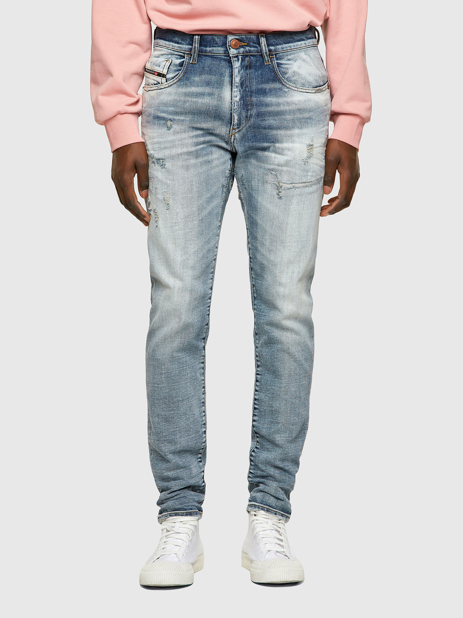 D-Strukt 009UI, Light Blue Diesel - D-Strukt 009UI, Light Blue - Jeans - Image 1