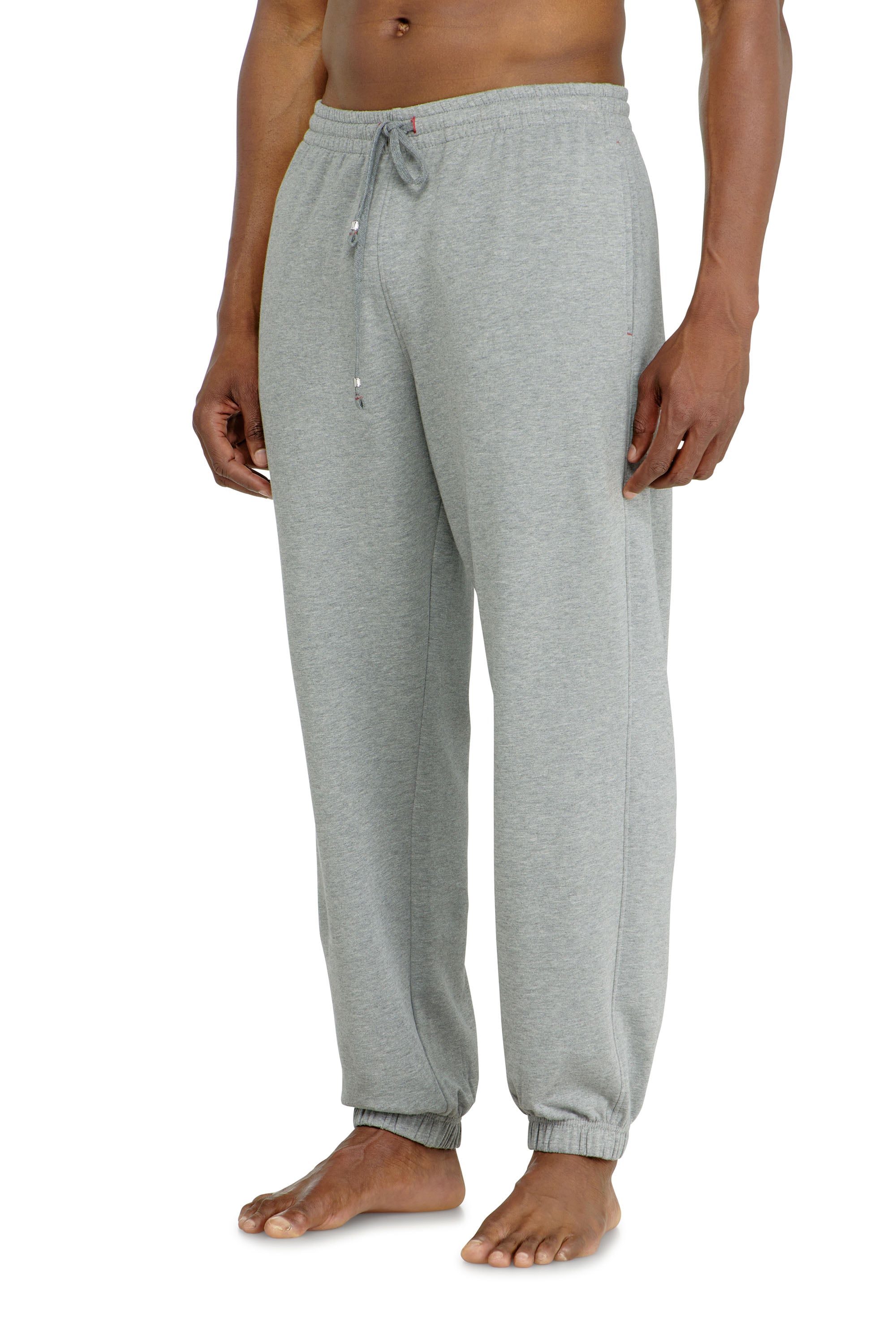 Diesel - LENNY-D-CORE, Man's Sweatpants in peached cotton blend in Grey - 2