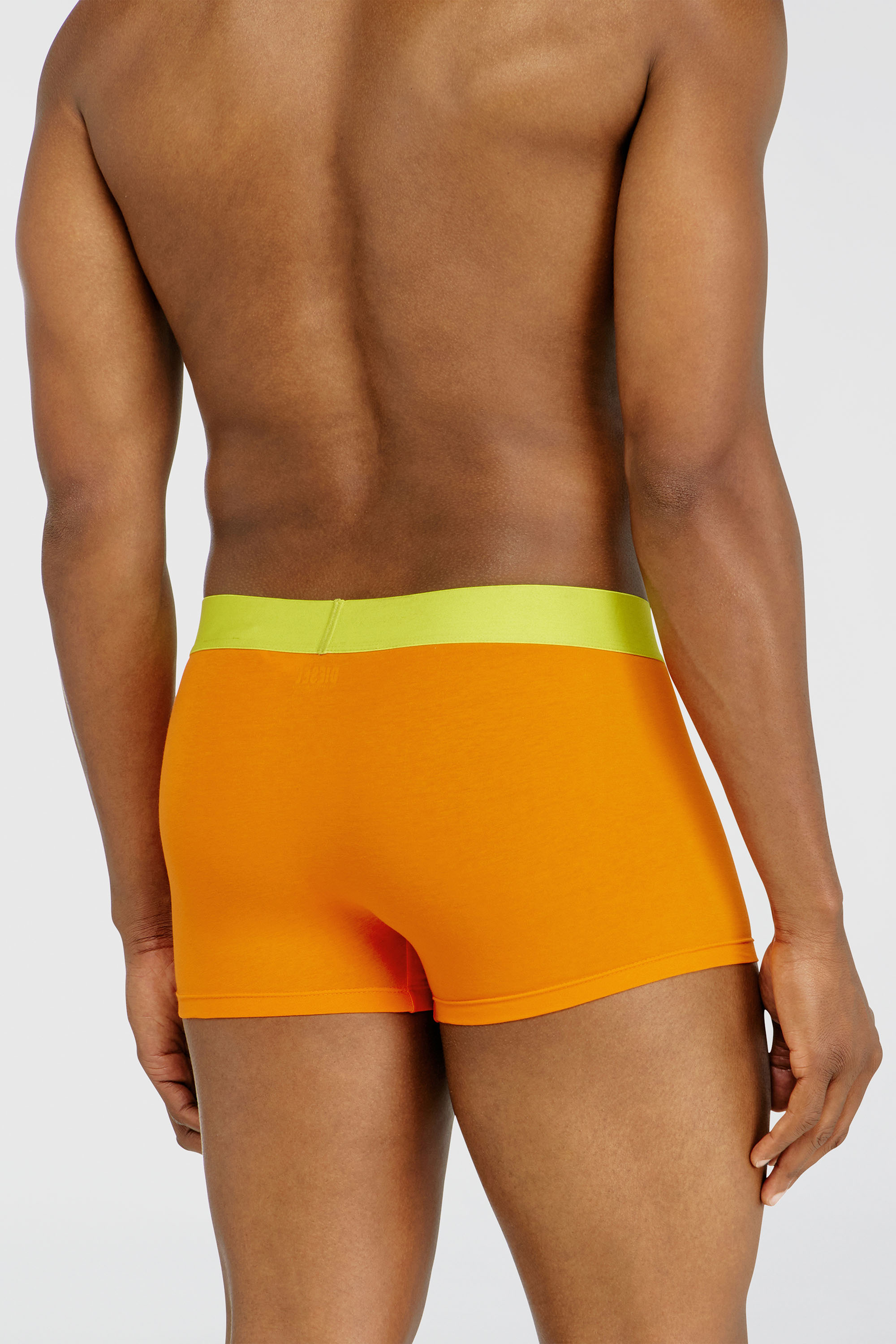 Diesel - DAMIEN-D-POP-3PACK-40, Man's 3-pack of trunks with contrast details in Orange/Yellow - 4