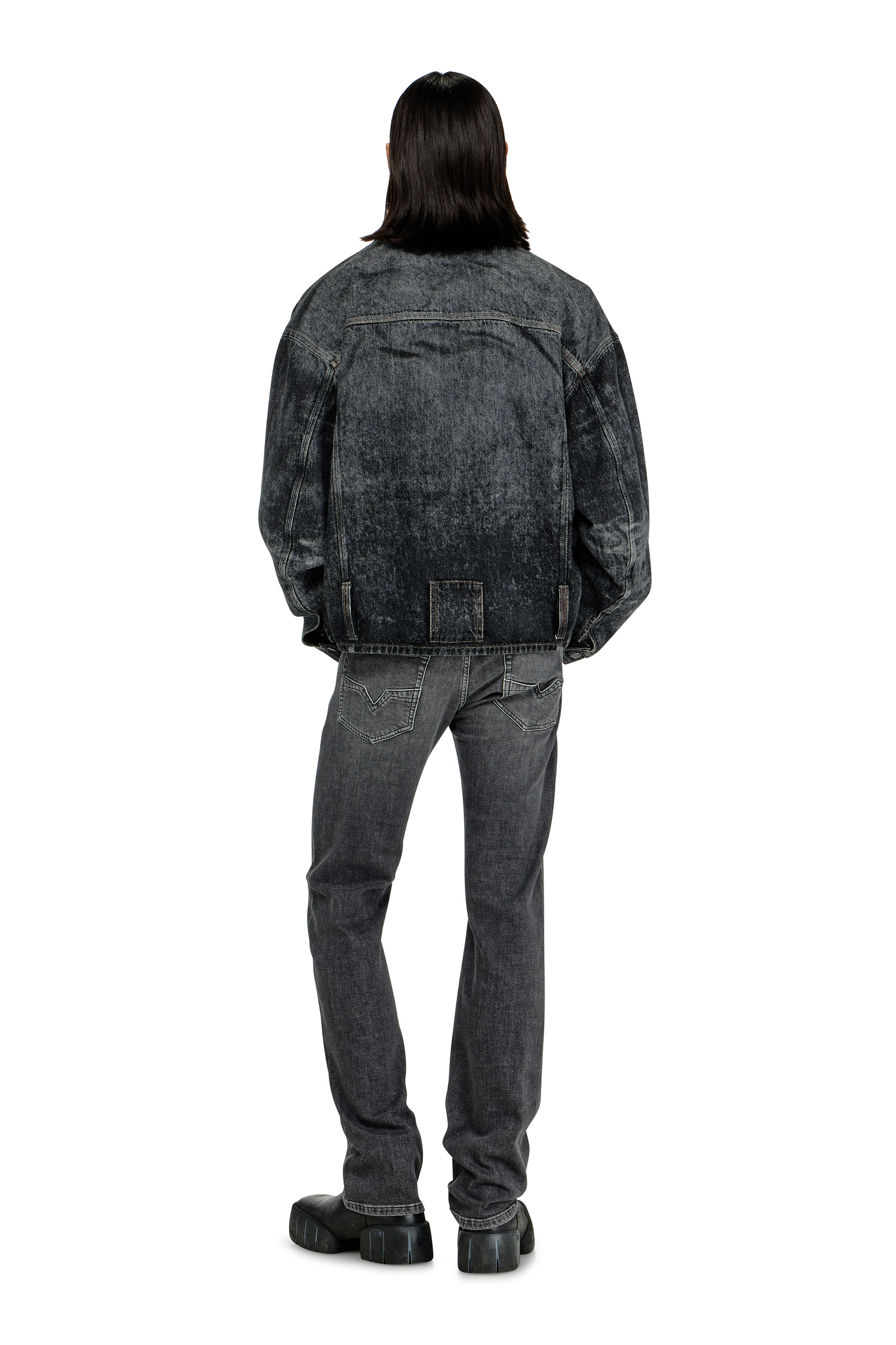 Diesel - Man's Regular Jeans 1985 Larkee 0HDBD, Black/Dark grey - 3