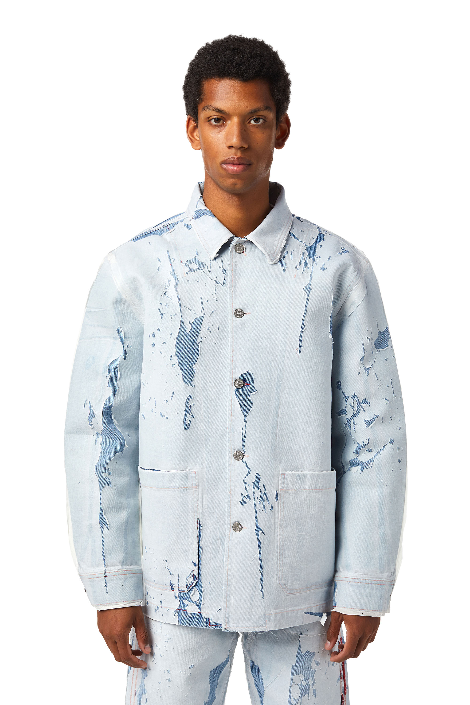 D-ROLK-FS, Light Blue Diesel - D-ROLK-FS, Light Blue - Denim Jackets - Image 1