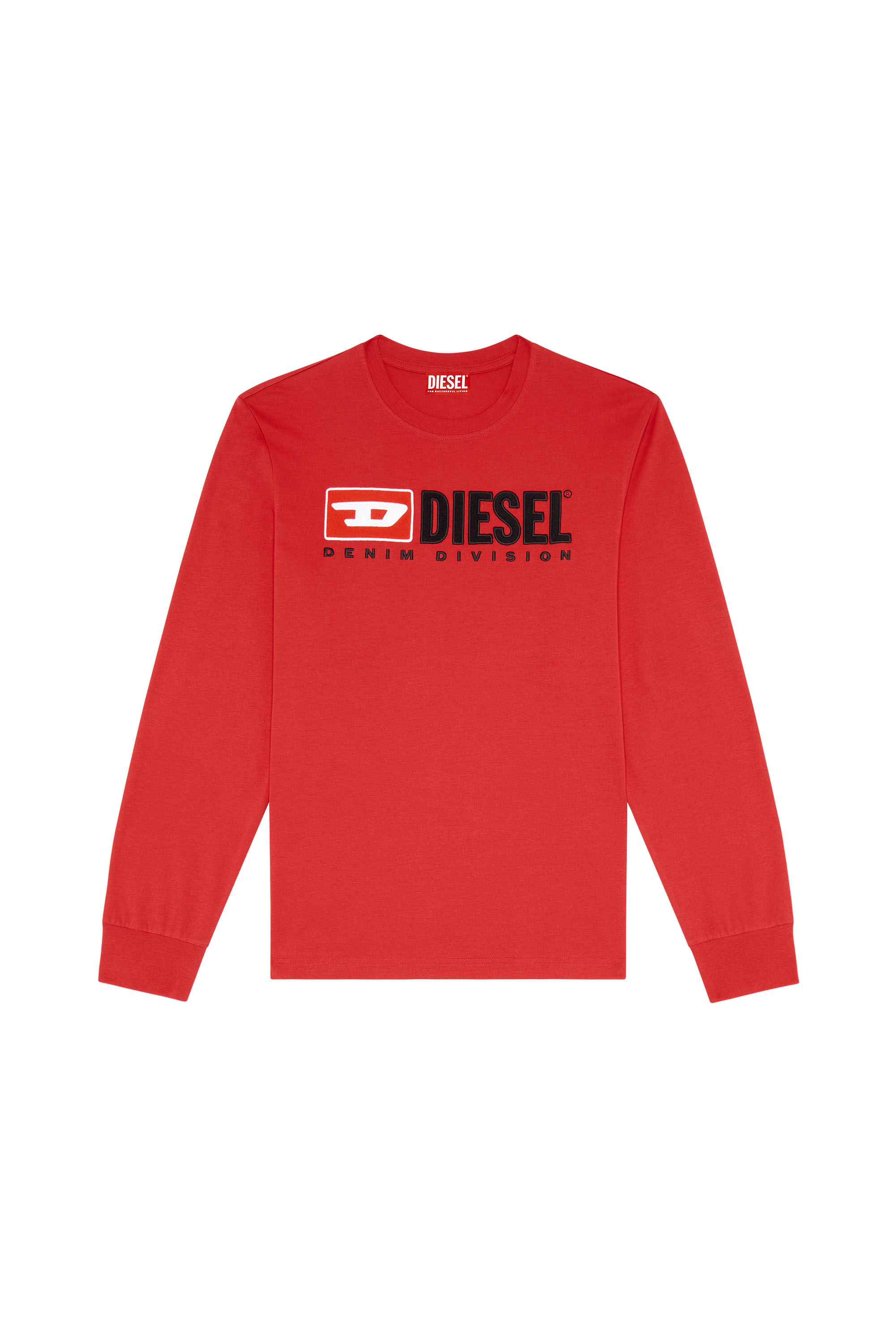 Diesel - T-JUST-LS-DIV, Red - Image 1