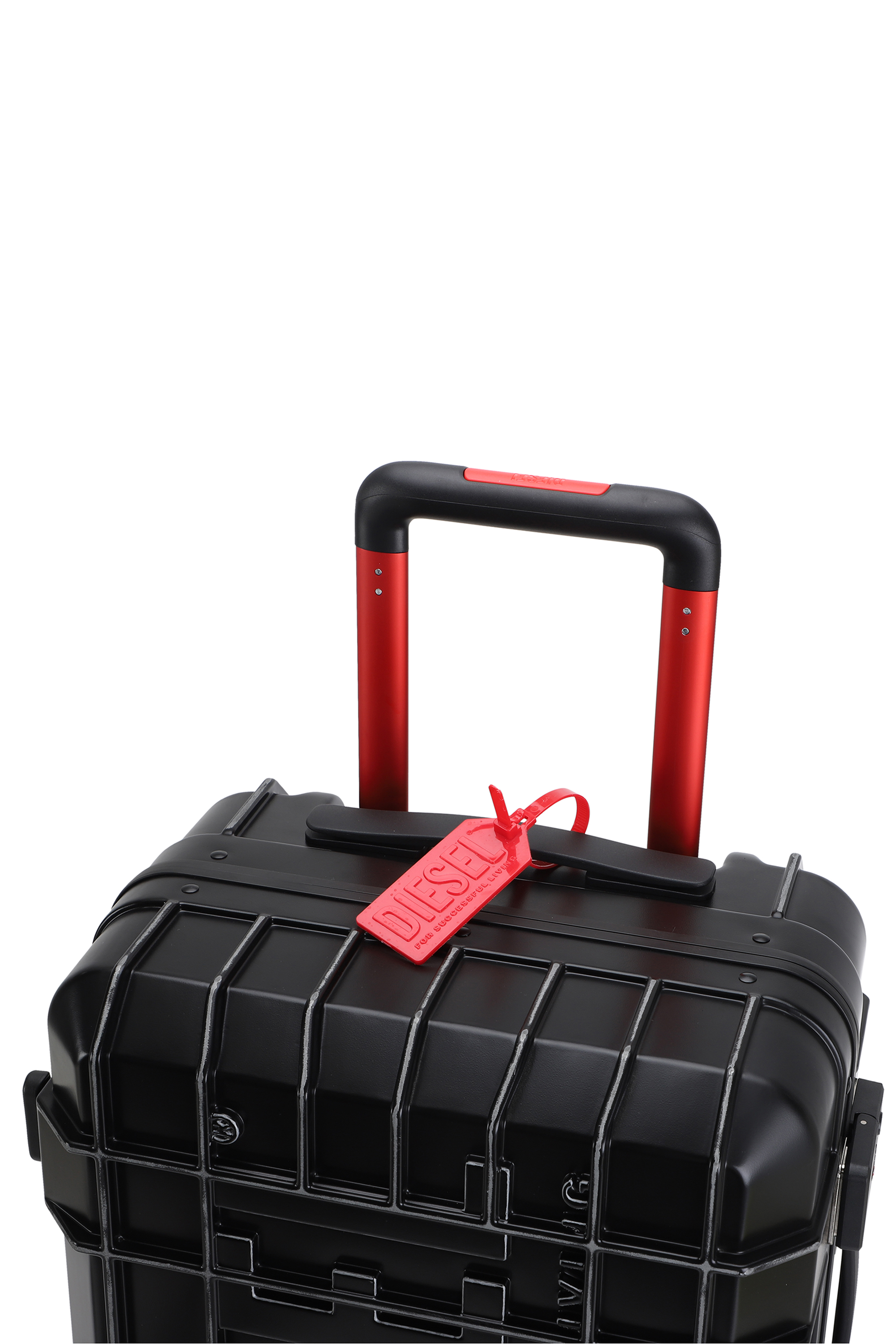 Diesel - DIESEL PC STRONG IMAGE TROLLEY- DSL003, Unisex's Rugged carry‑on suitcase 20" in Black - 2