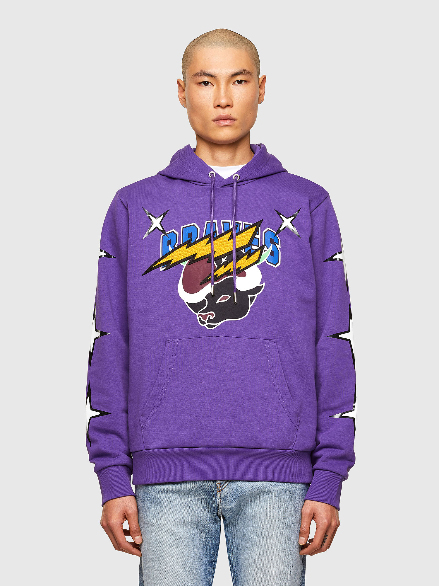 CL-S-GIRK-HOOD-O1, Violet Diesel - CL-S-GIRK-HOOD-O1, Violet - Sweaters - Image 1
