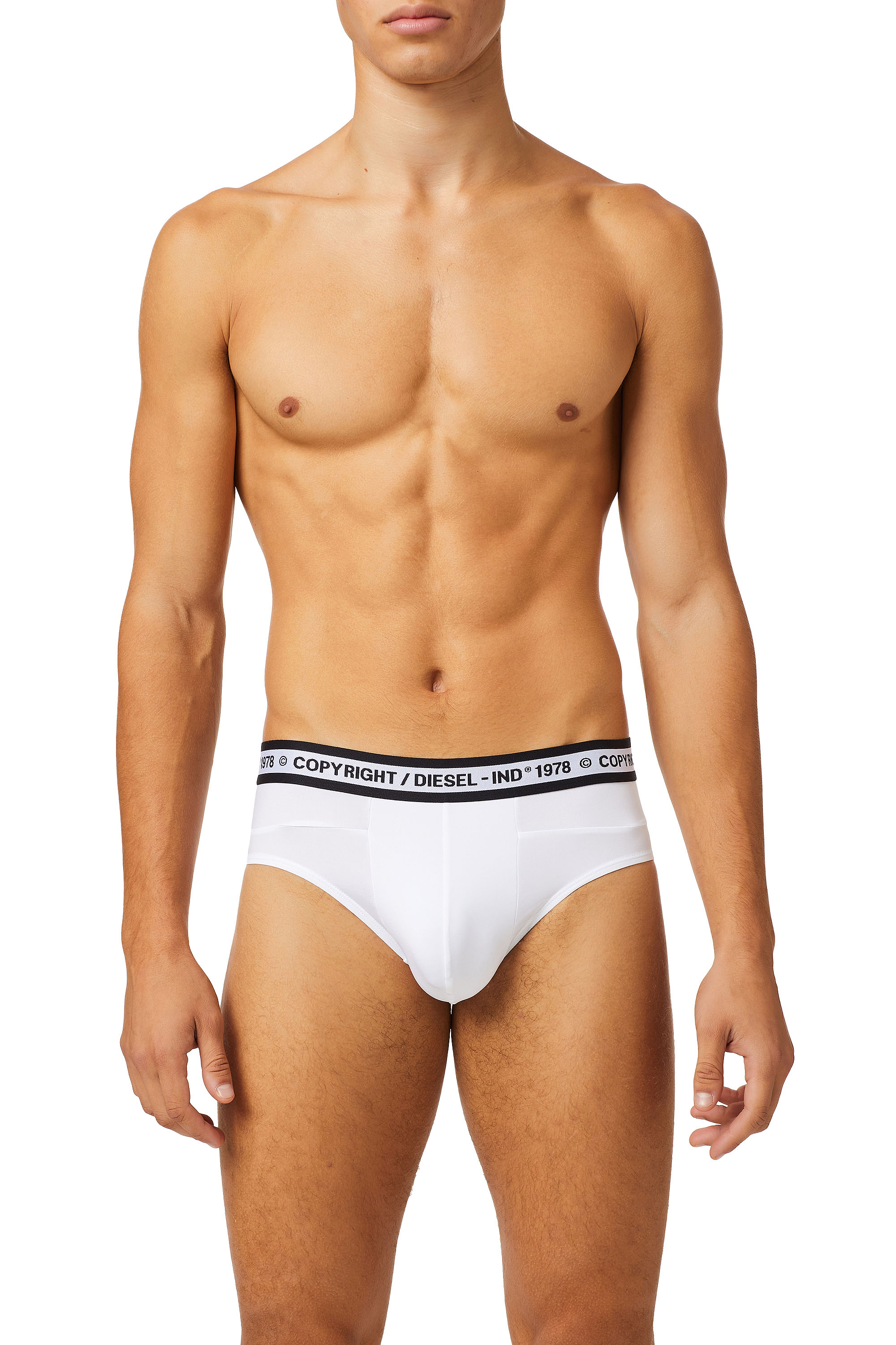 55-D-BRIEFNEW, White Diesel - 55-D-BRIEFNEW, White - Briefs - Image 1