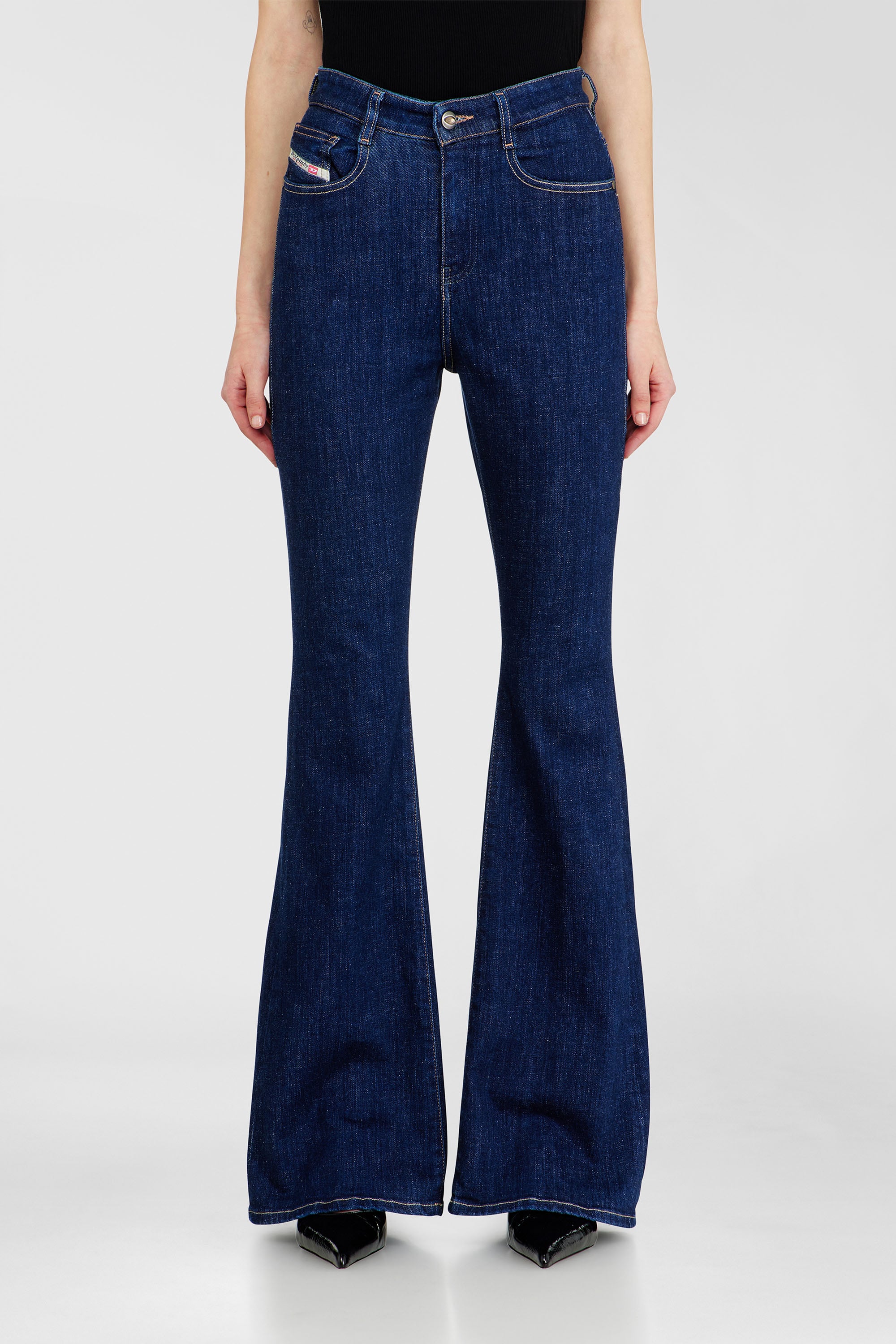Diesel - Woman's Bootcut Jeans 1973 D-Partt 09Q03, Dark Blue - 2