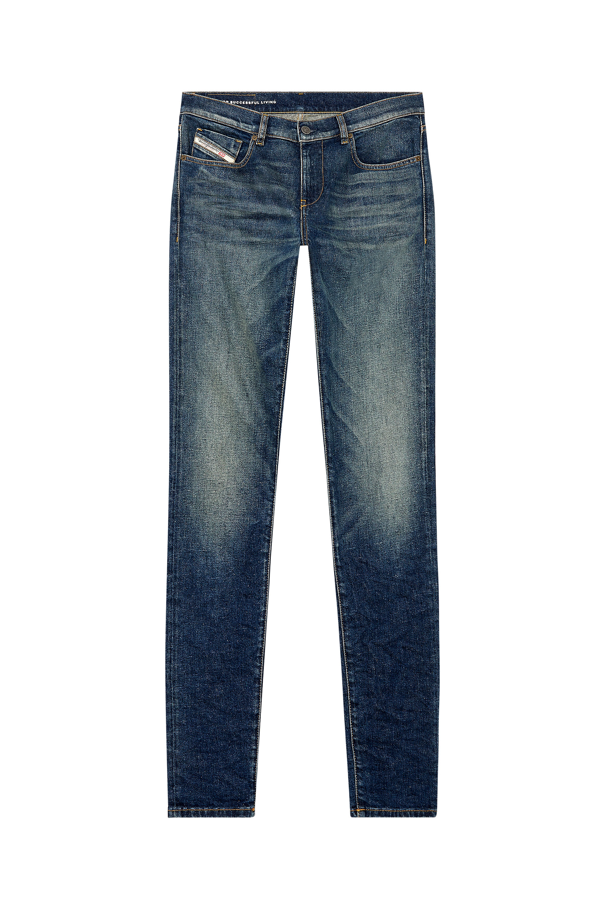 Diesel - Slim Jeans 2019 D-Strukt 09H49, Dark Blue - Image 3