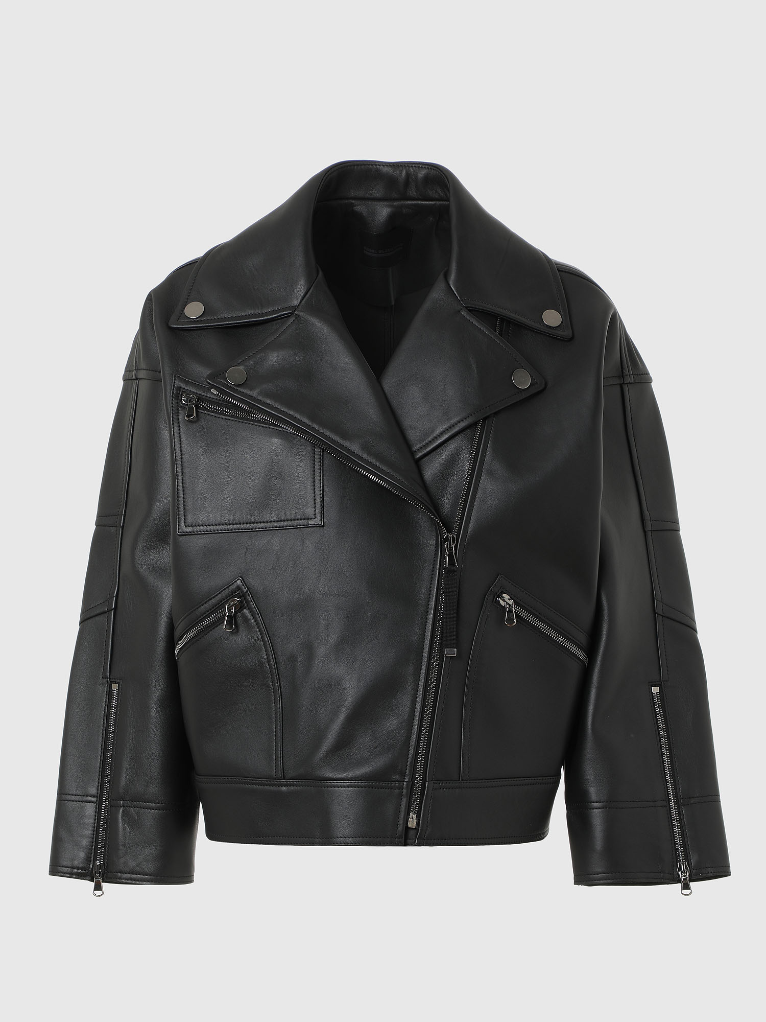 L-HAZEL, Black Diesel - L-HAZEL, Black - Leather jackets - Image 1