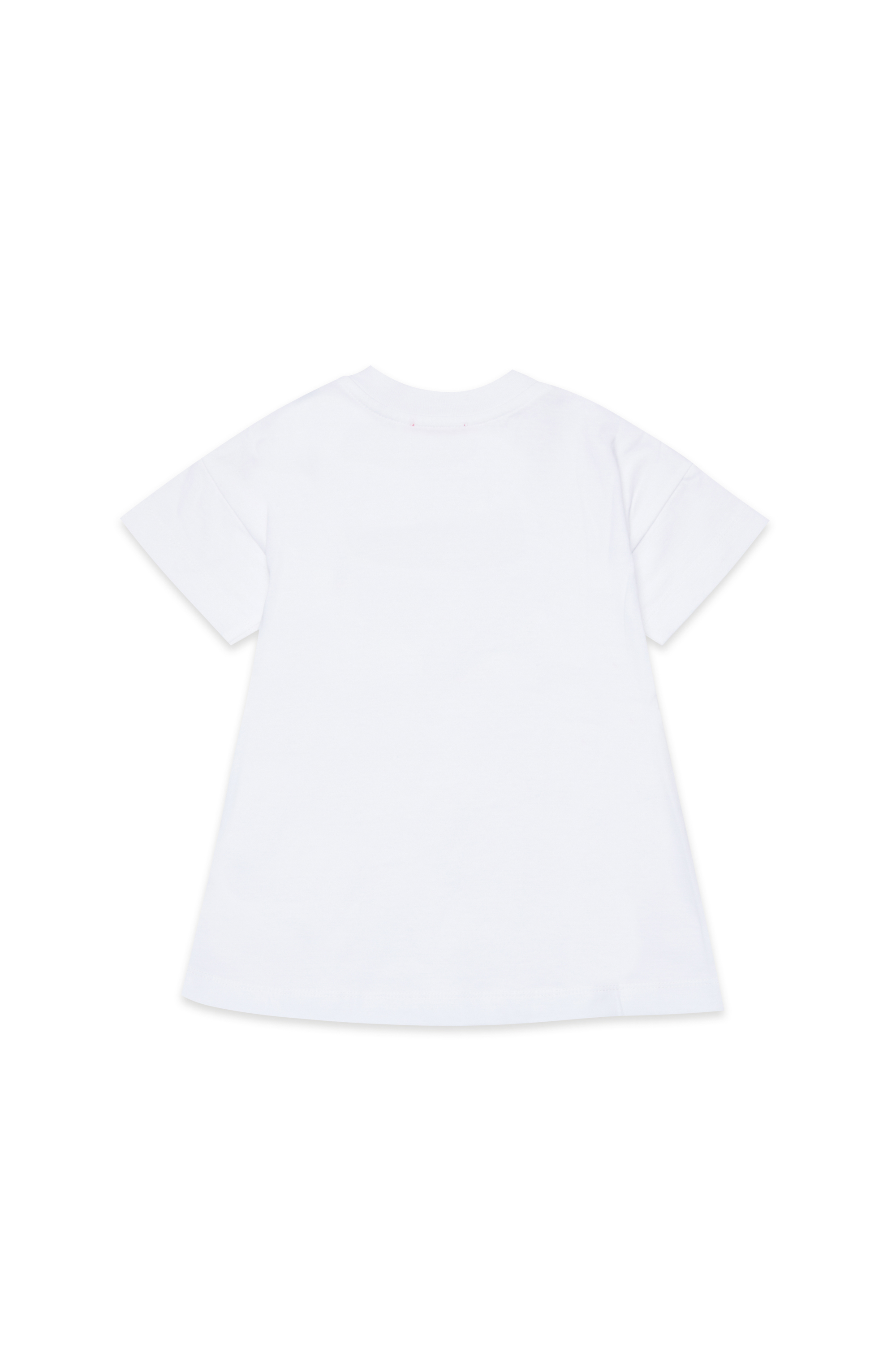 Diesel - DVAVYB, Woman's Cotton dress with heart print in White - 2