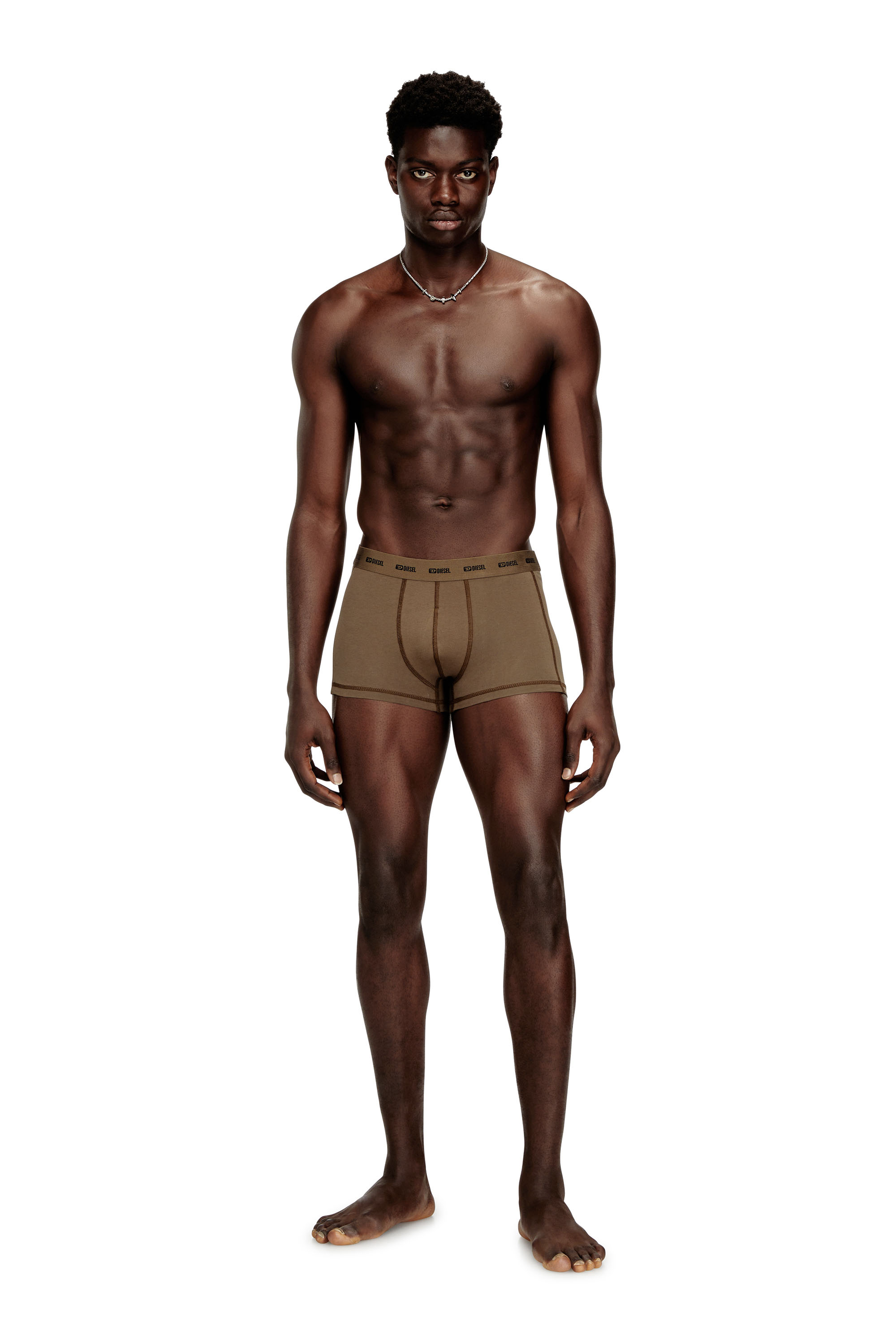 Diesel - DAMIEN-UTLT-3PACK, Man's 3-pack of boxer briefs in Light Brown - 1