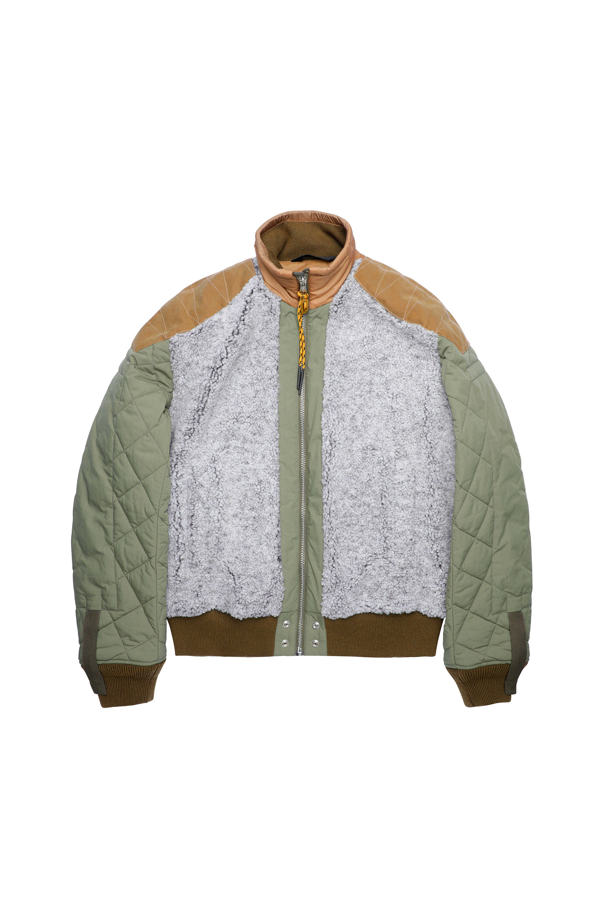W-POW-TEDDY, Green/Grey - Winter Jackets