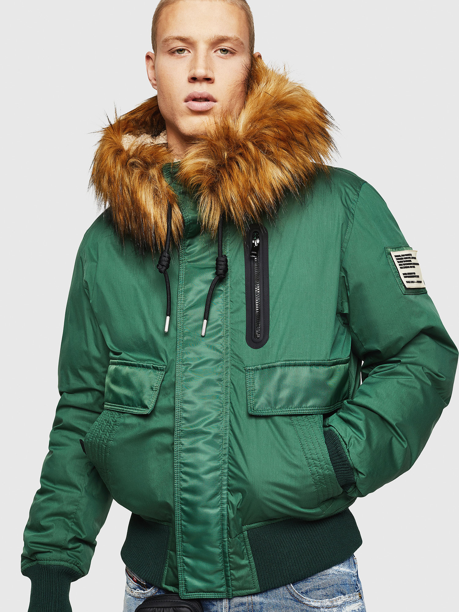 W-BURKISK, Green Diesel - W-BURKISK, Green - Winter Jackets - Image 1