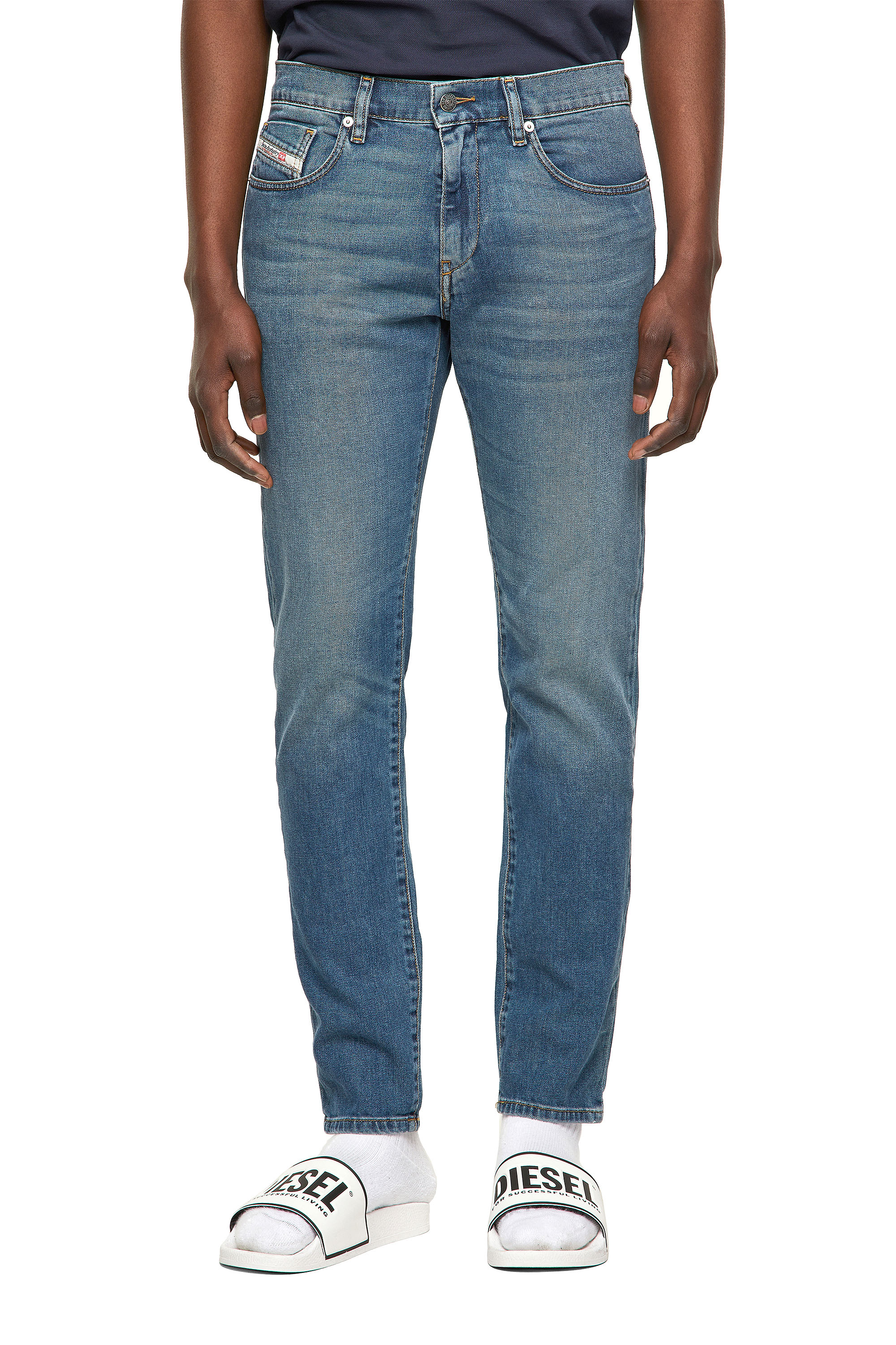 D-Strukt 009EI, Medium blue Diesel - D-Strukt 009EI, Medium blue - Jeans - Image 1