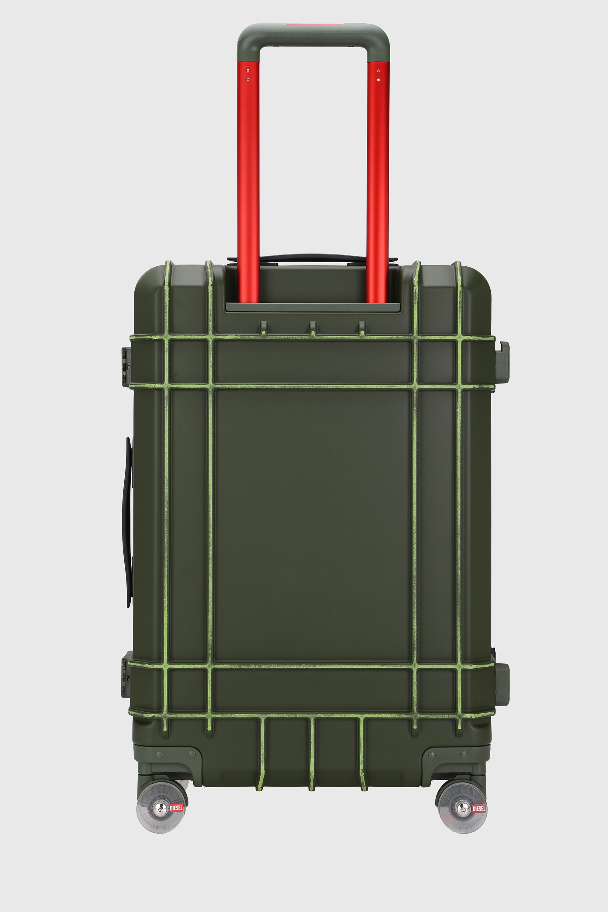 Diesel - DIESEL PC STRONG IMAGE TROLLEY- DSL003, Unisex's Rugged suitcase size M in Military Green - 2