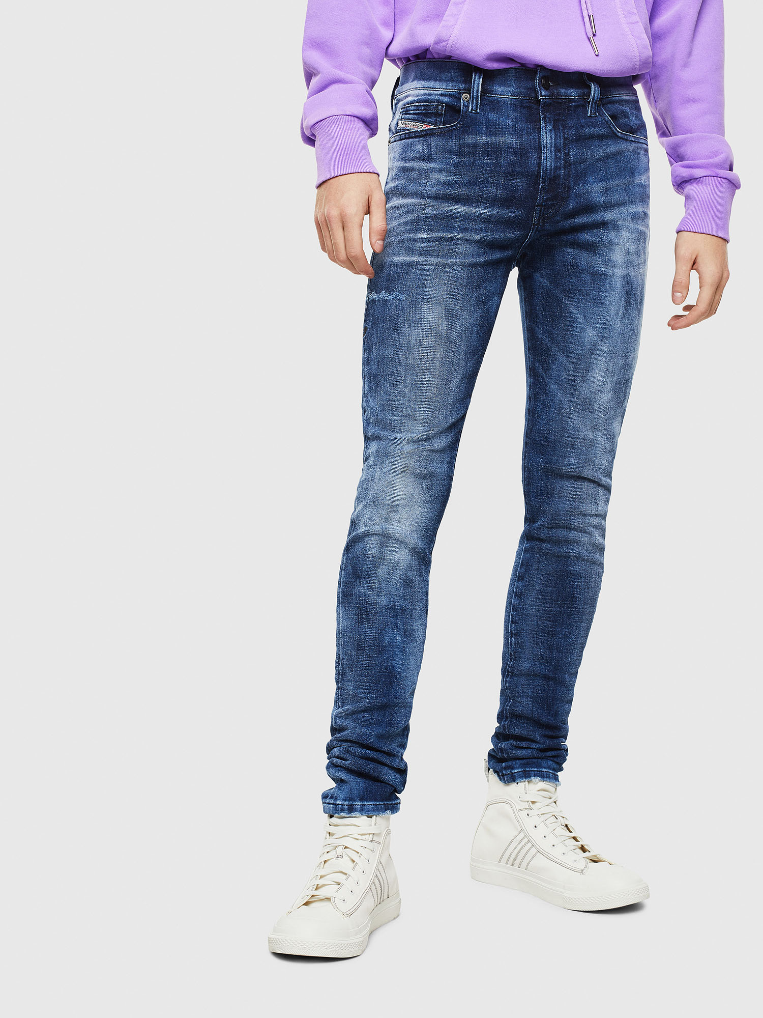 D-Amny 0096Q, Medium blue Diesel - D-Amny 0096Q, Medium blue - Jeans - Image 1