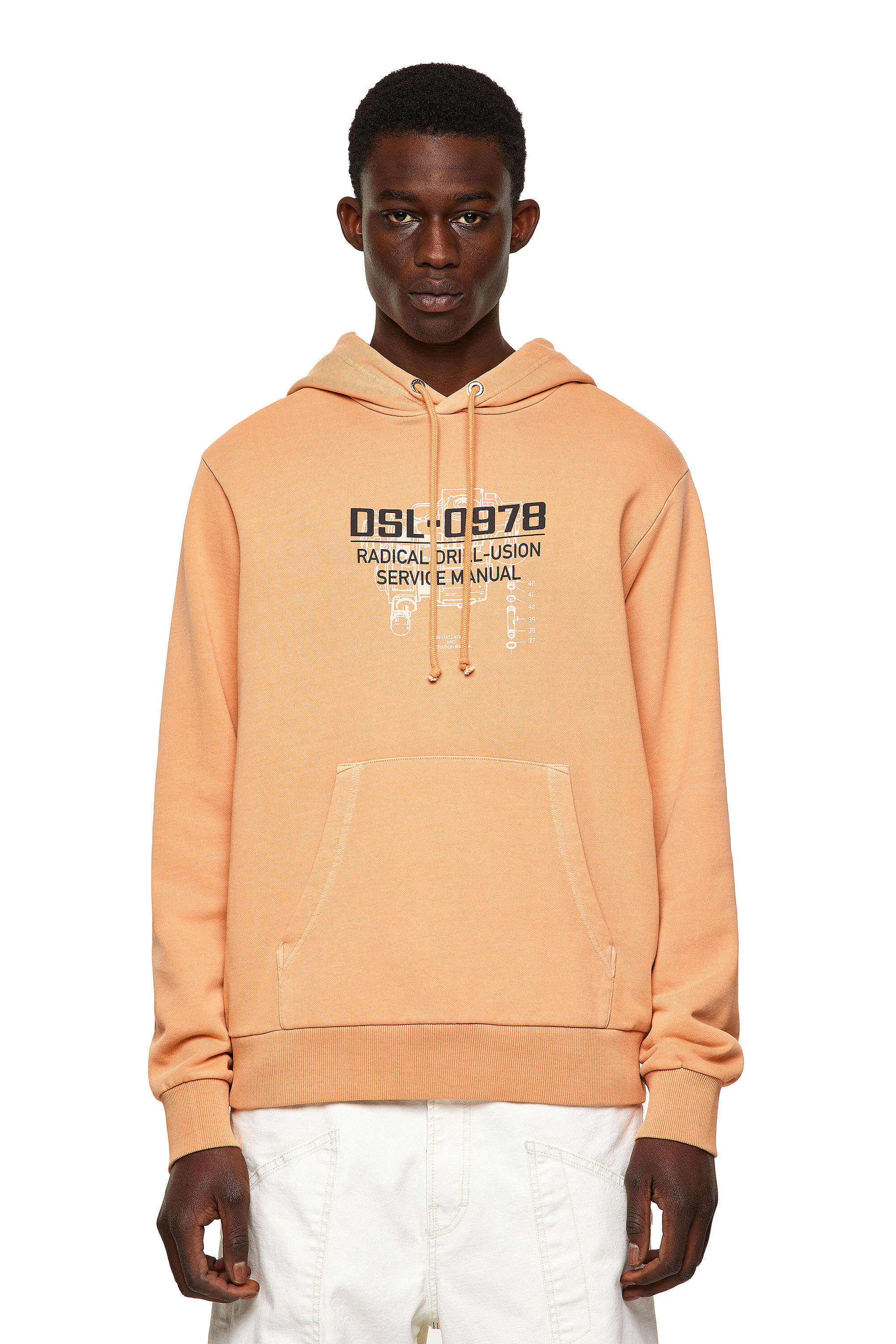S-GIRK-HOOD-B3, Orange Diesel - S-GIRK-HOOD-B3, Orange - Sweaters - Image 1