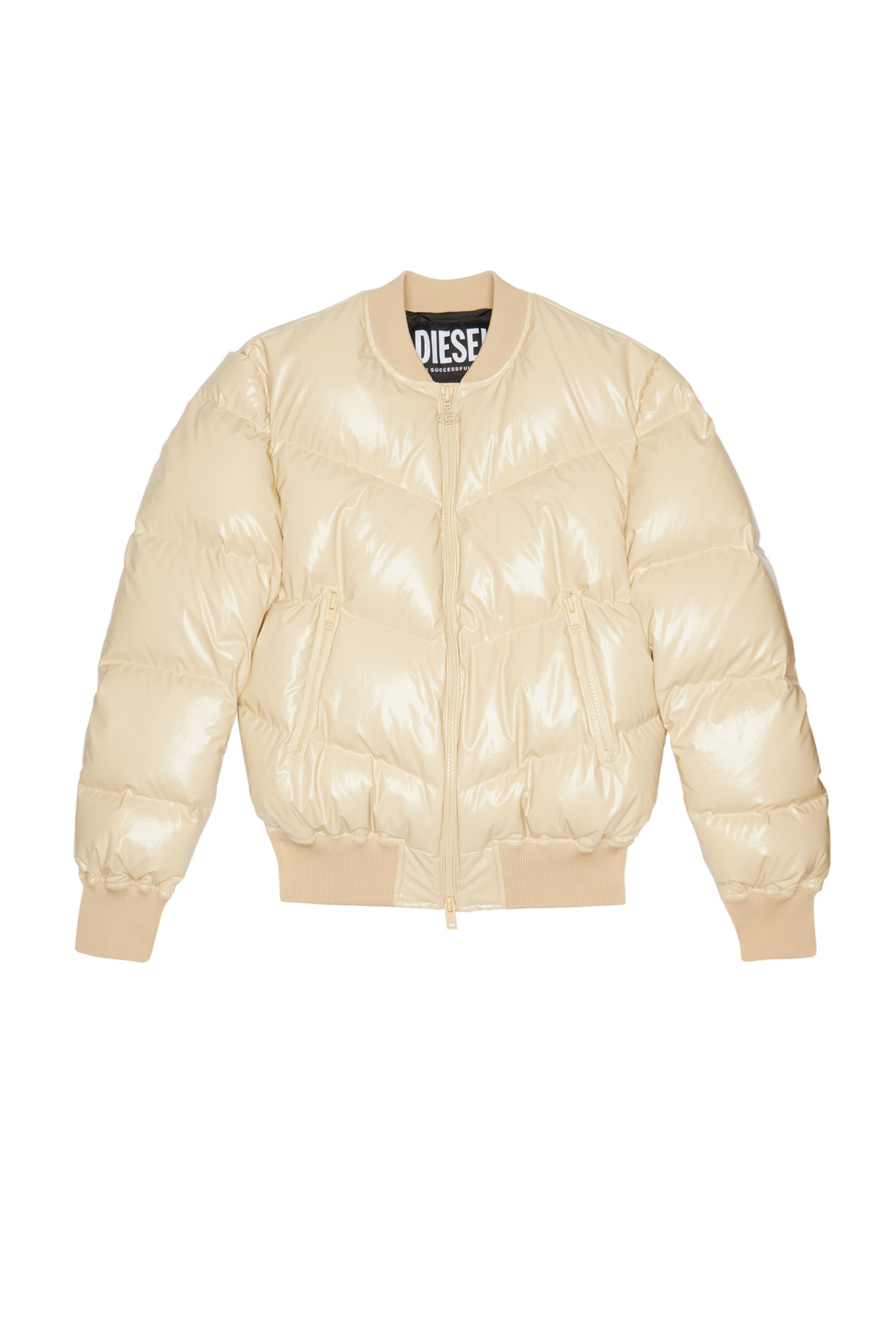 diesel white puffer jacket