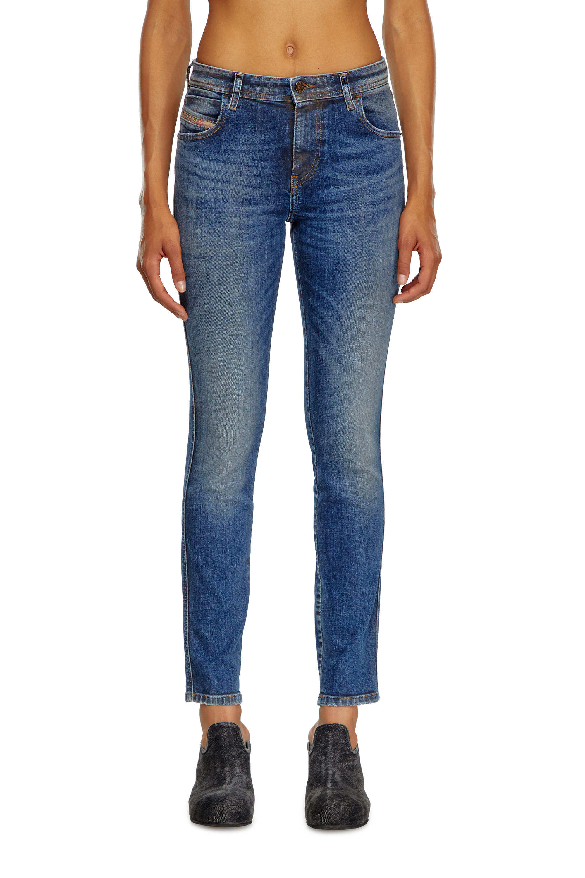 Diesel - Woman Skinny Jeans 2015 Babhila 09J32, Dark Blue - Image 1
