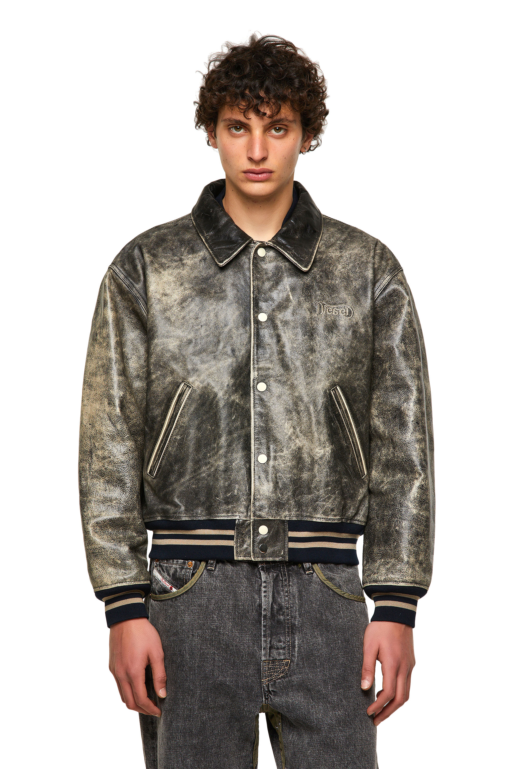 DxD-2, Black Diesel - DxD-2, Black - Leather jackets - Image 1