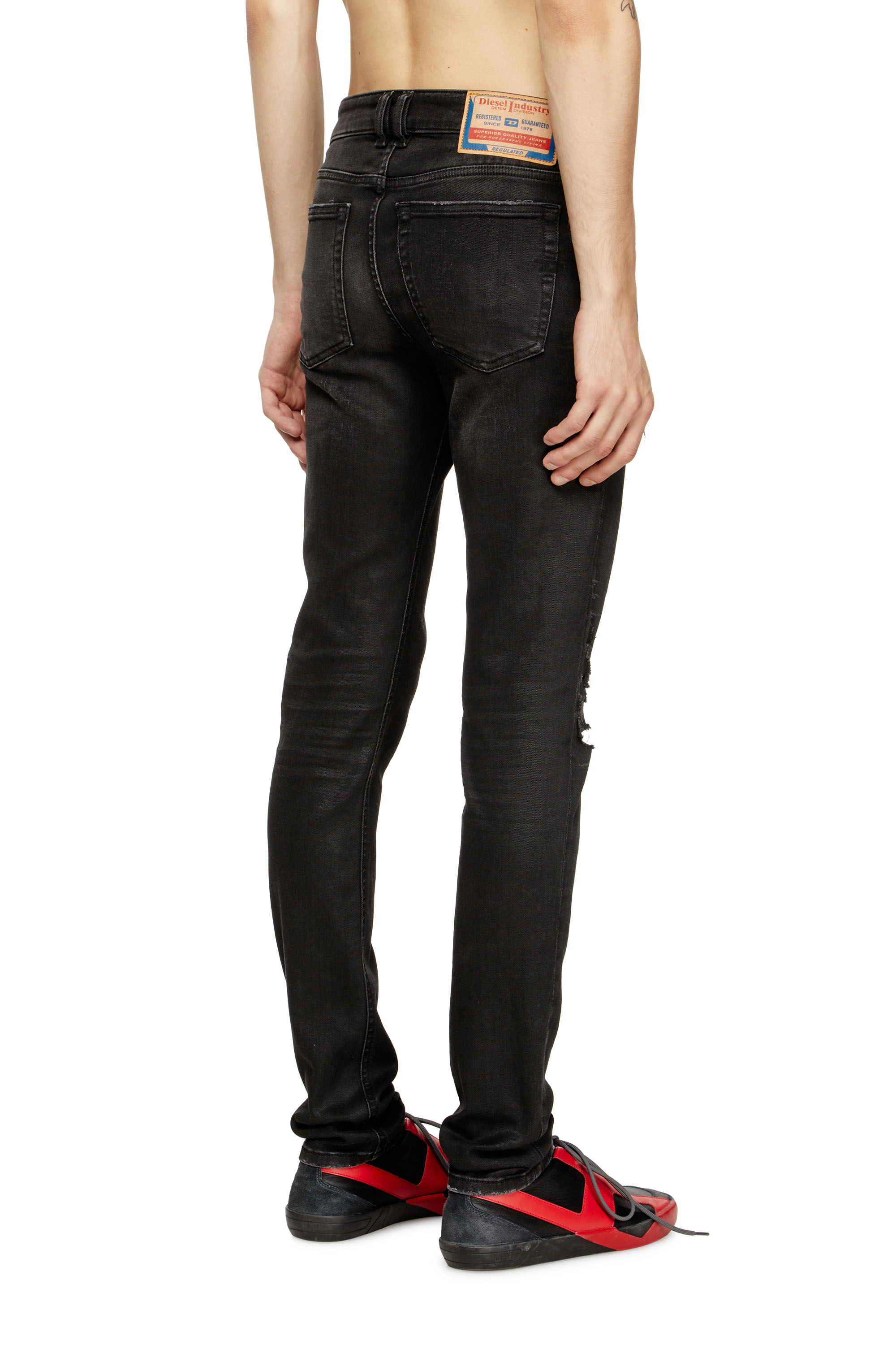 Diesel - Man's Skinny Jeans 1979 Sleenker 068SG, Black/Dark grey - 4