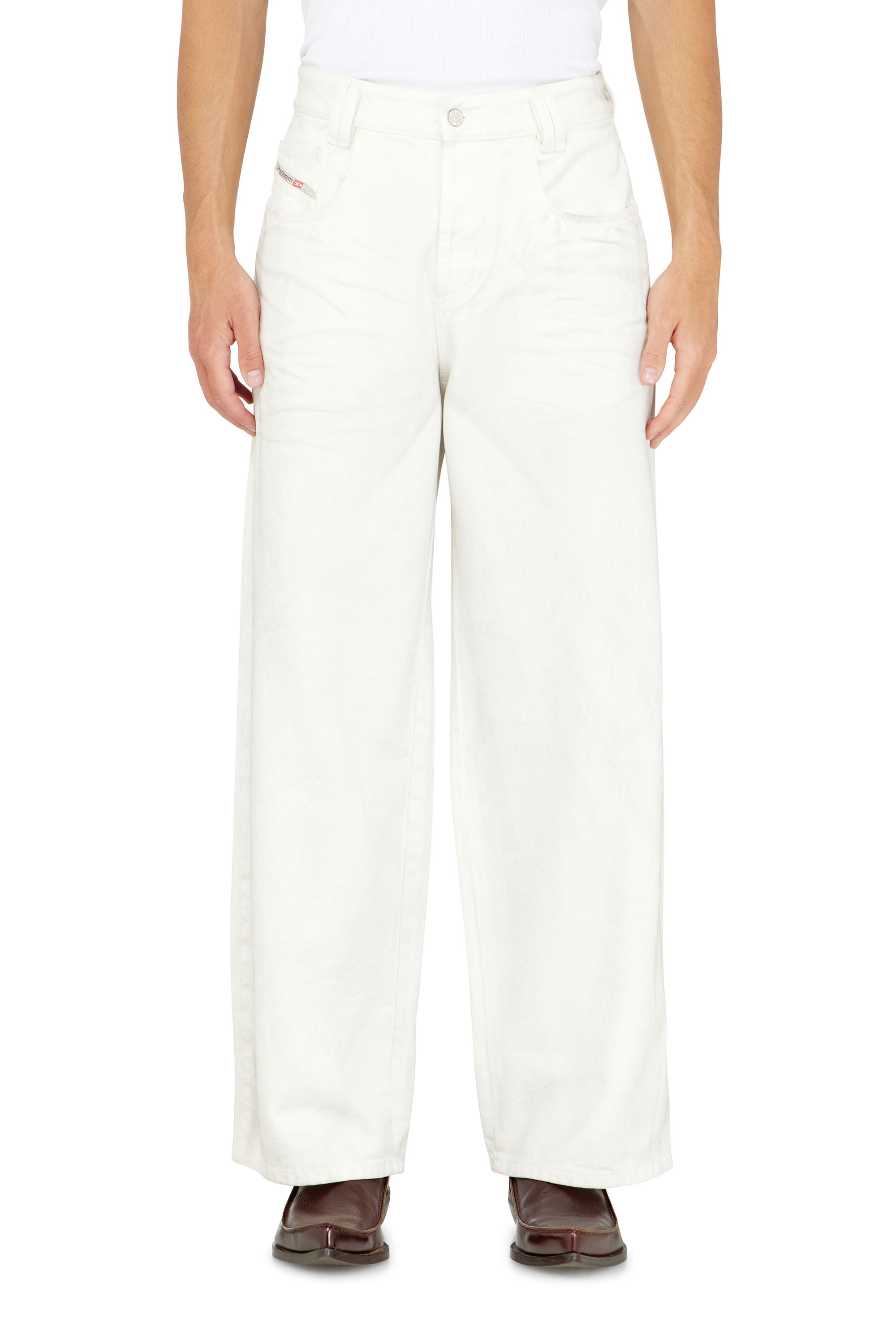 Diesel - Unisex's Relaxed Jeans 1982 D-Hakou 007GG, White - 2