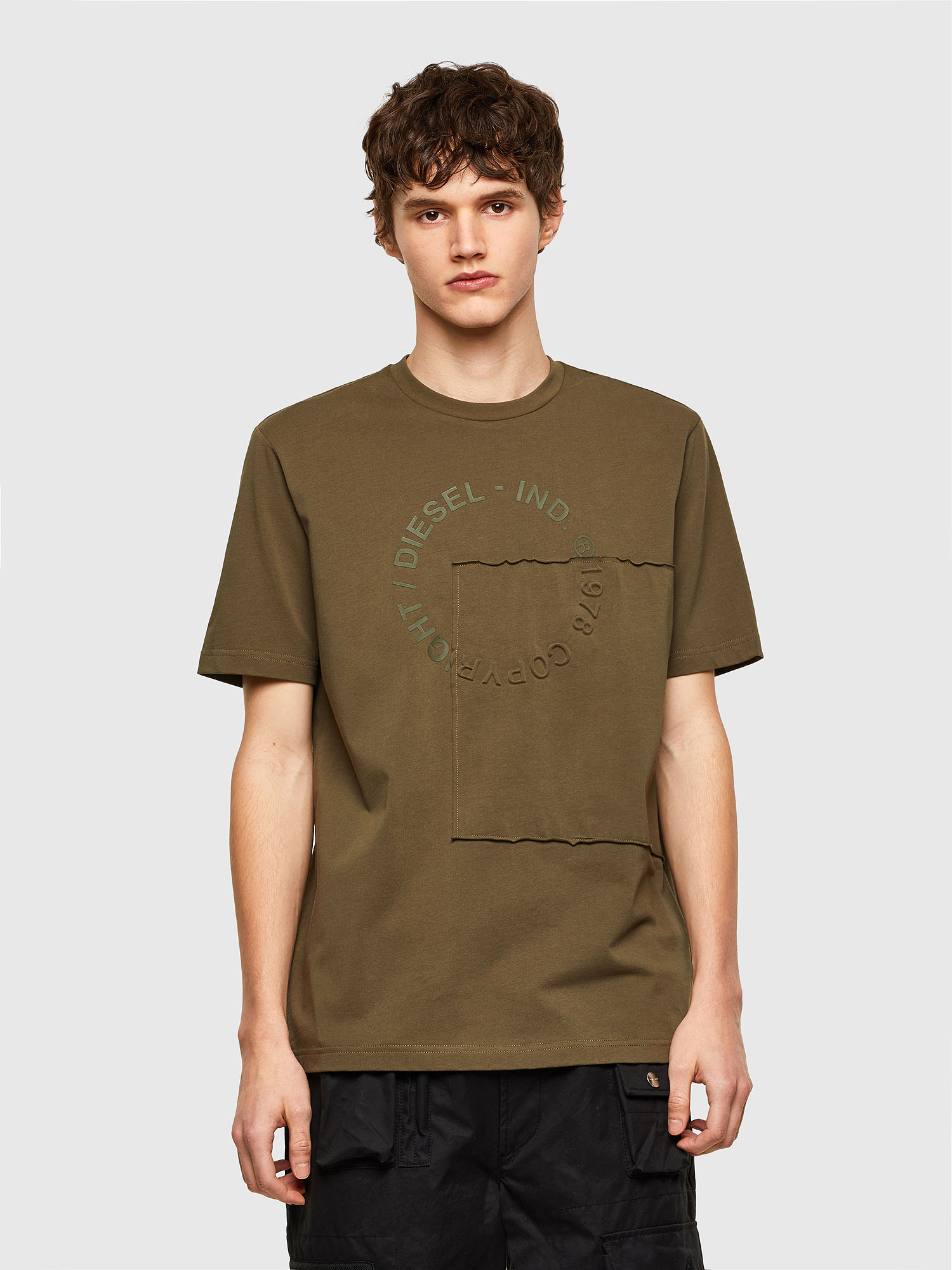 T-JUSTEMB, Military Green Diesel - T-JUSTEMB, Military Green - T-Shirts - Image 1