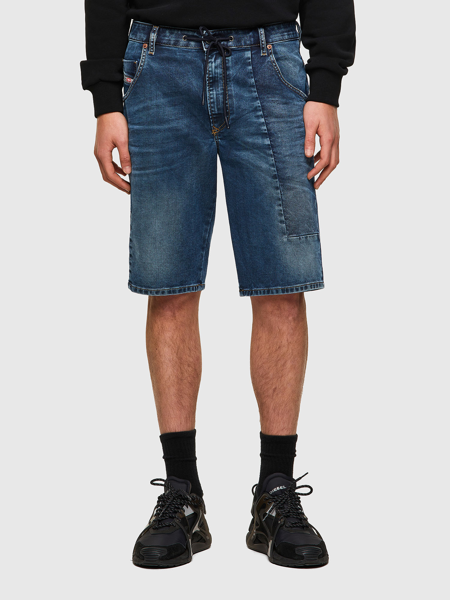 D-KROOSHORT-Y-GO JOGGJEANS, Dark Blue Diesel - D-KROOSHORT-Y-GO JOGGJEANS, Dark Blue - Shorts - Image 1