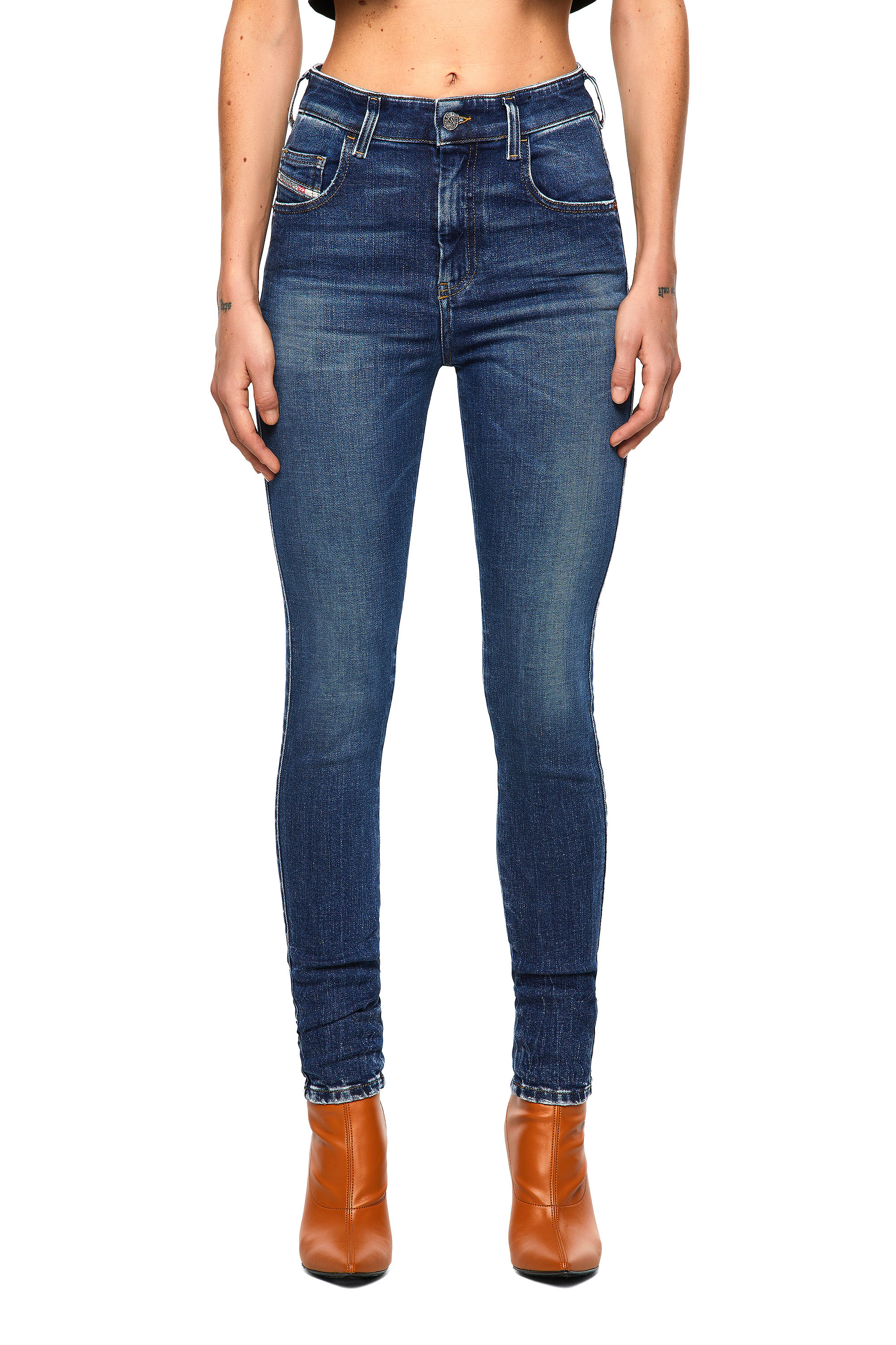 Slandy High 009ZX, Dark Blue Diesel - Slandy High 009ZX, Dark Blue - Jeans - Image 1