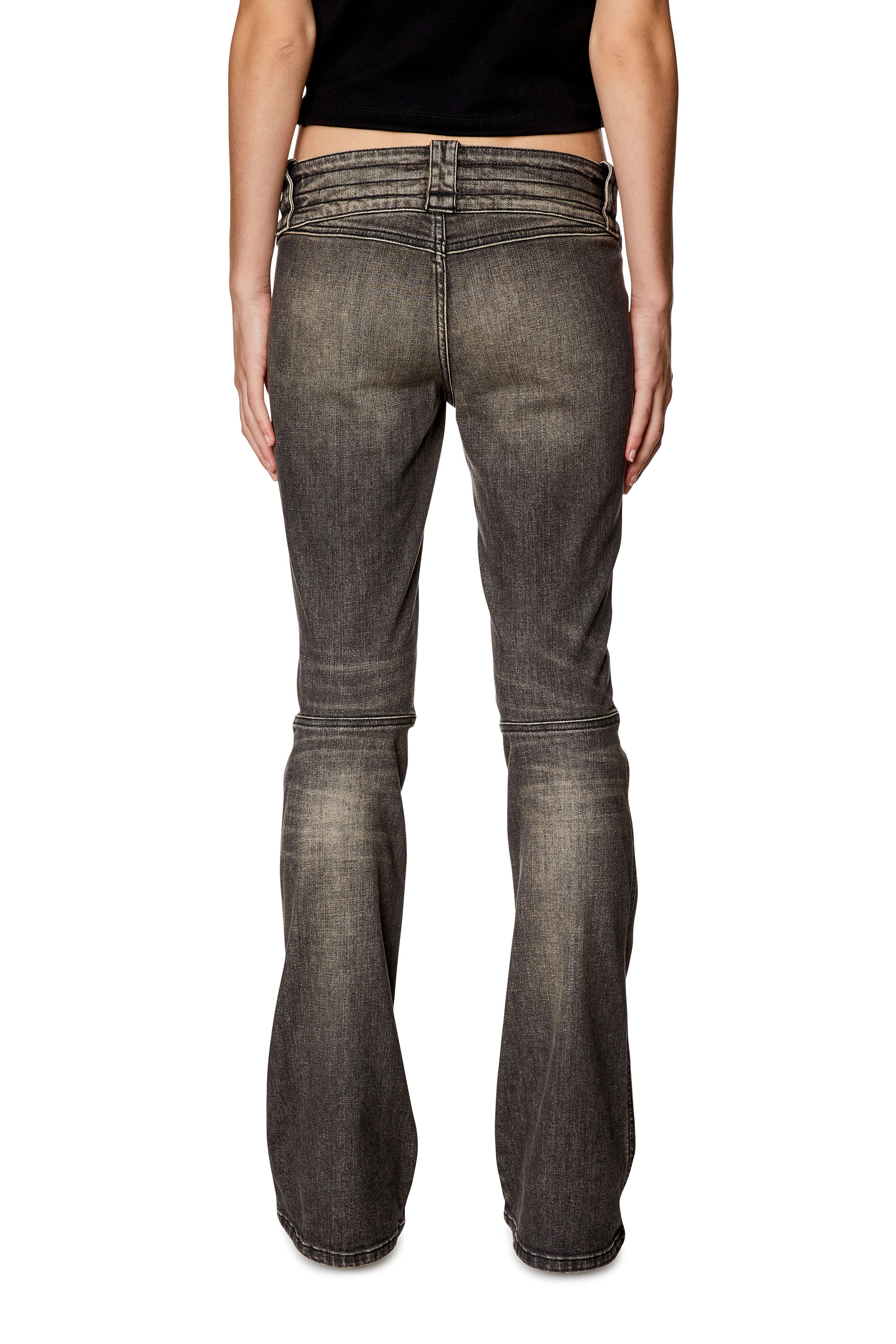 Women's Bootcut and Flare Jeans | Black/Dark grey | Diesel Belthy