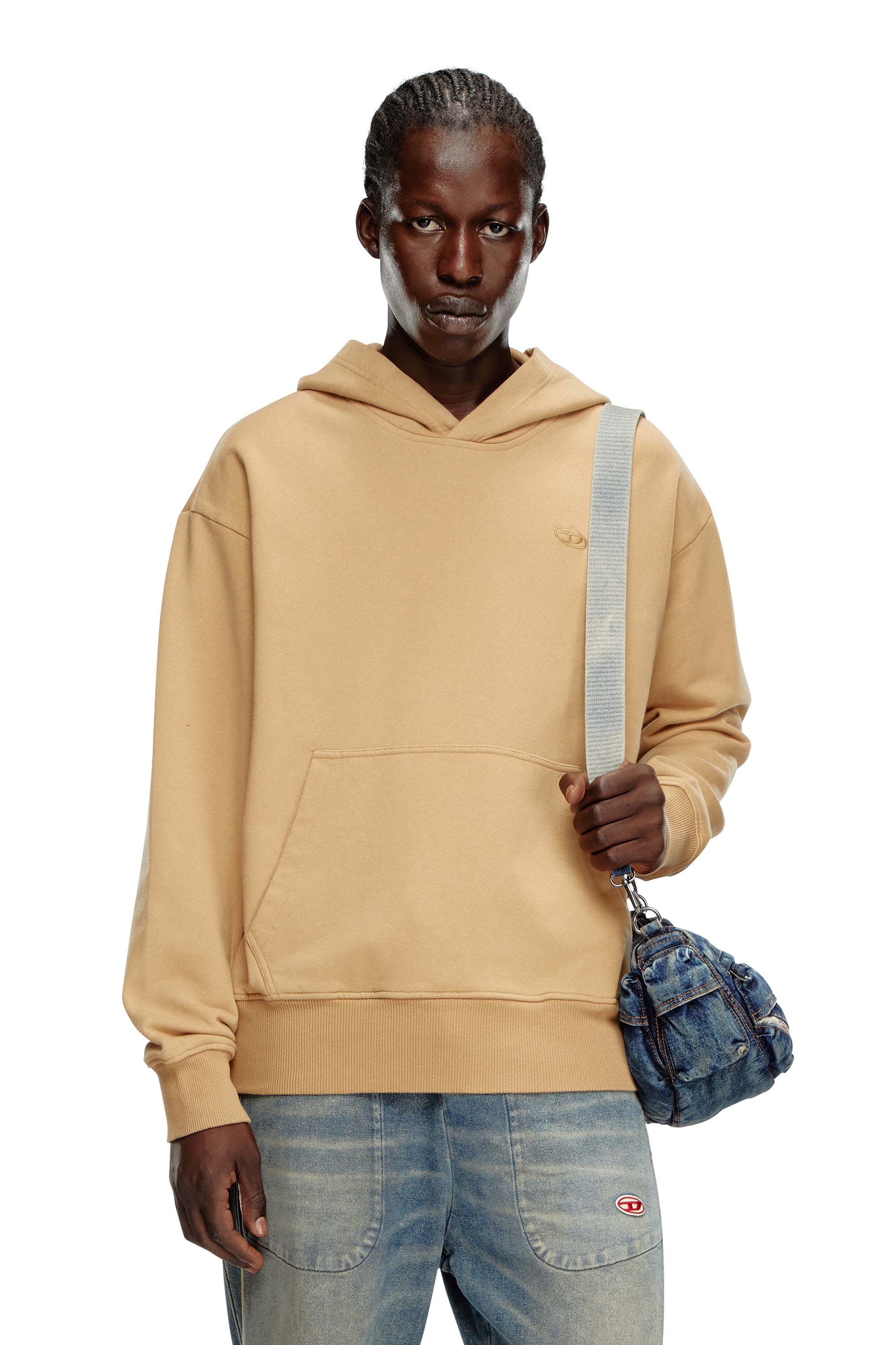 Diesel - S-MACS-HOOD-MEGOVAL-D, Light Brown - Image 1