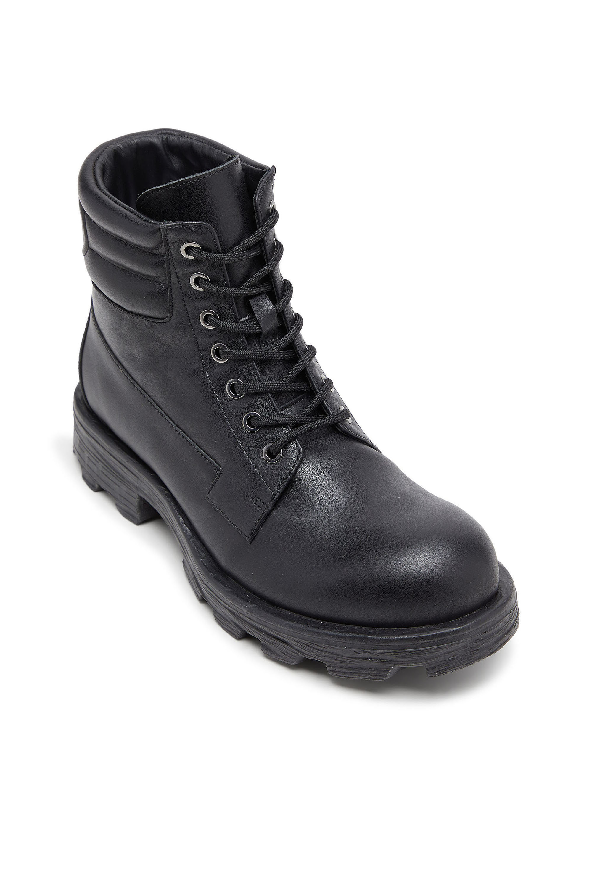 Diesel - D-HAMMER LACE UP, Man's D-Hammer - Combat boots in leather in Black - 6
