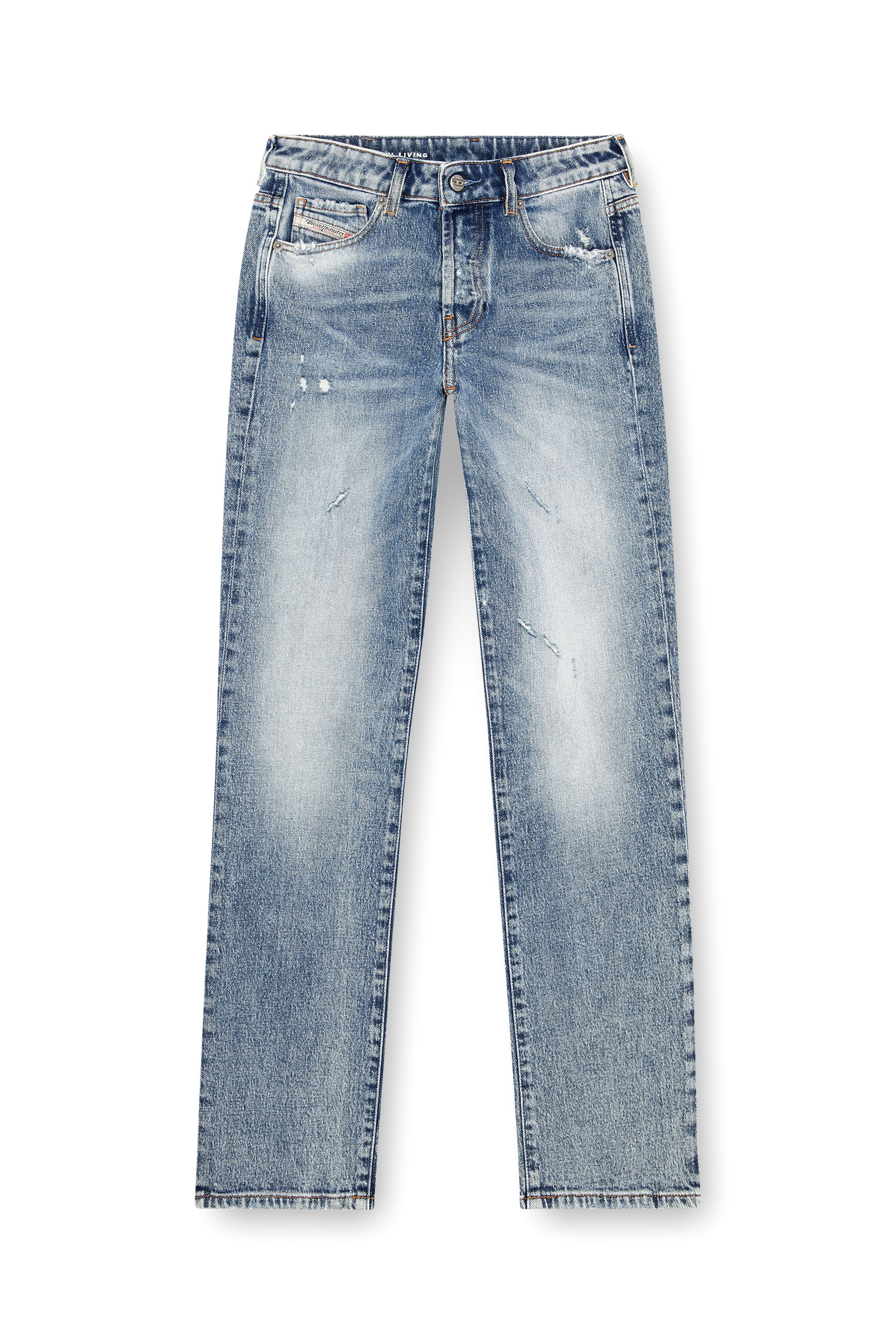 Diesel - Woman Straight Jeans 1989 D-Mine 09J57, Medium blue - Image 5