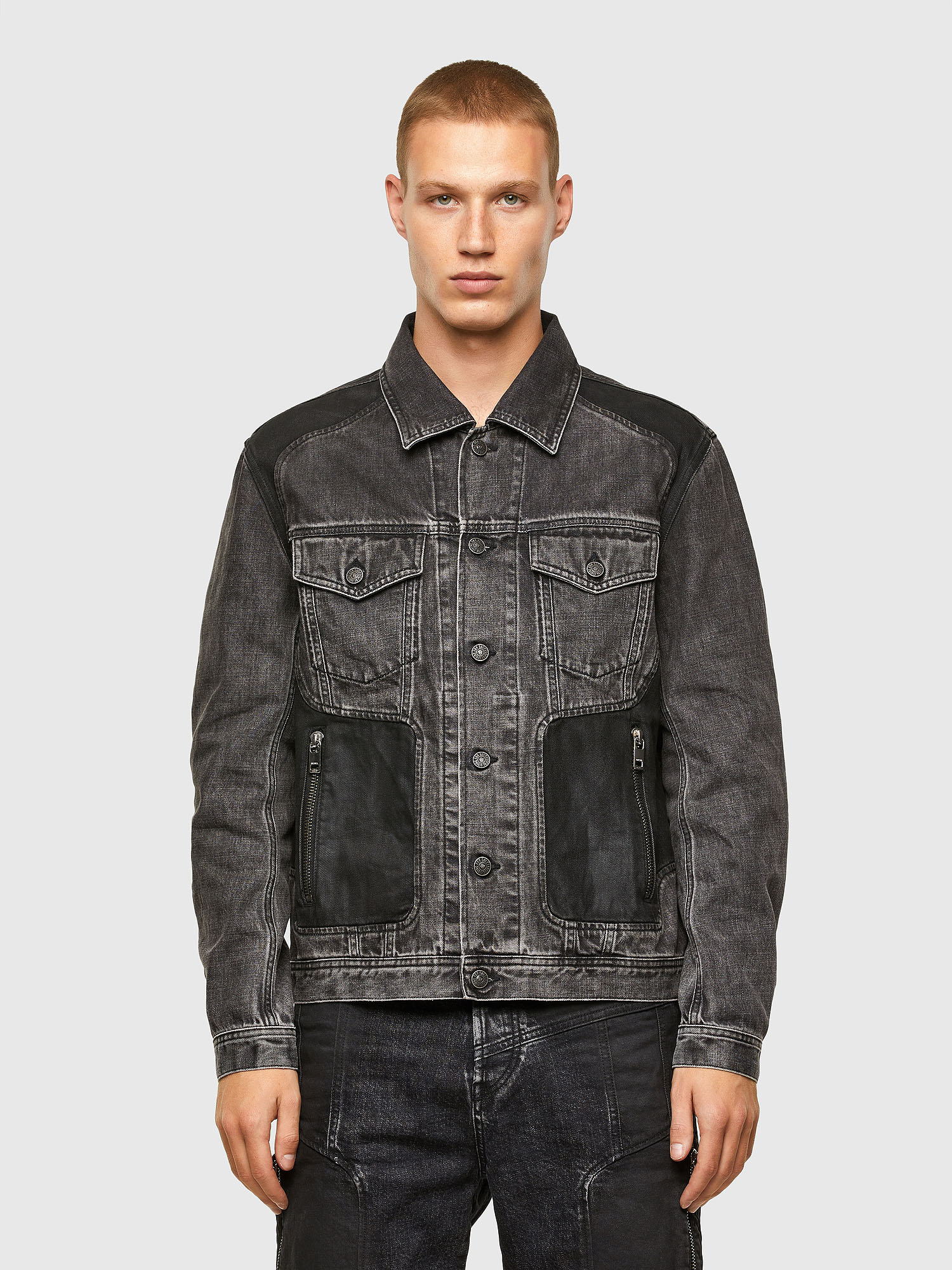 NHILL-ROD-SP, Black Diesel - NHILL-ROD-SP, Black - Denim Jackets - Image 1
