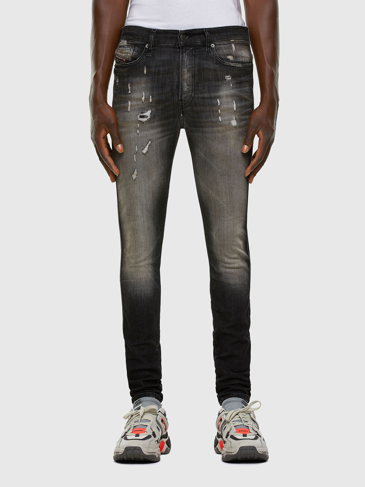 D-REEFT JoggJeans® 009FX, Black/Dark grey Diesel - D-REEFT JoggJeans® 009FX, Black/Dark grey - Jeans - Image 1