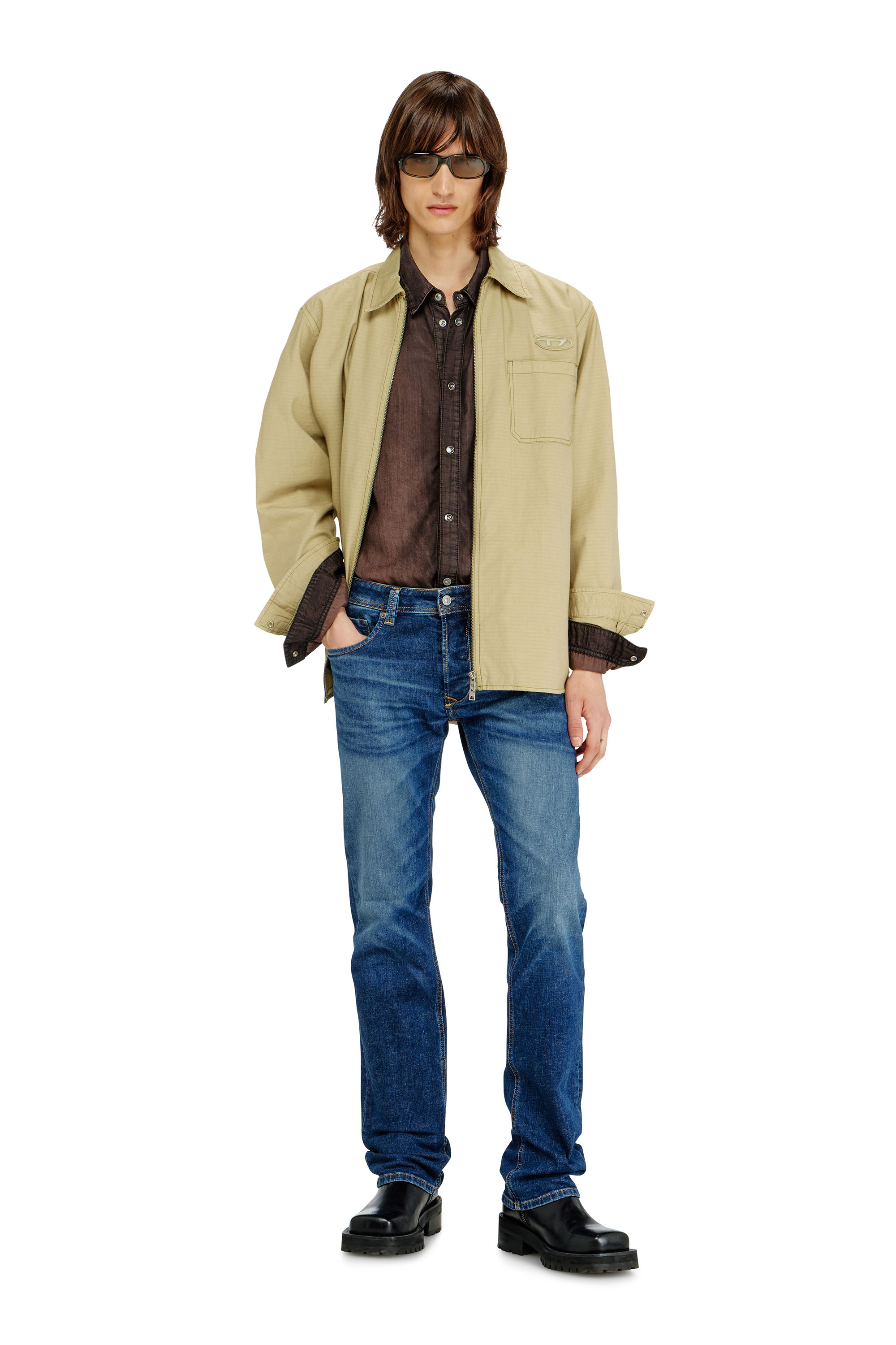 Diesel - Man's Regular Jeans 1985 Larkee 09J47, Dark Blue - 4