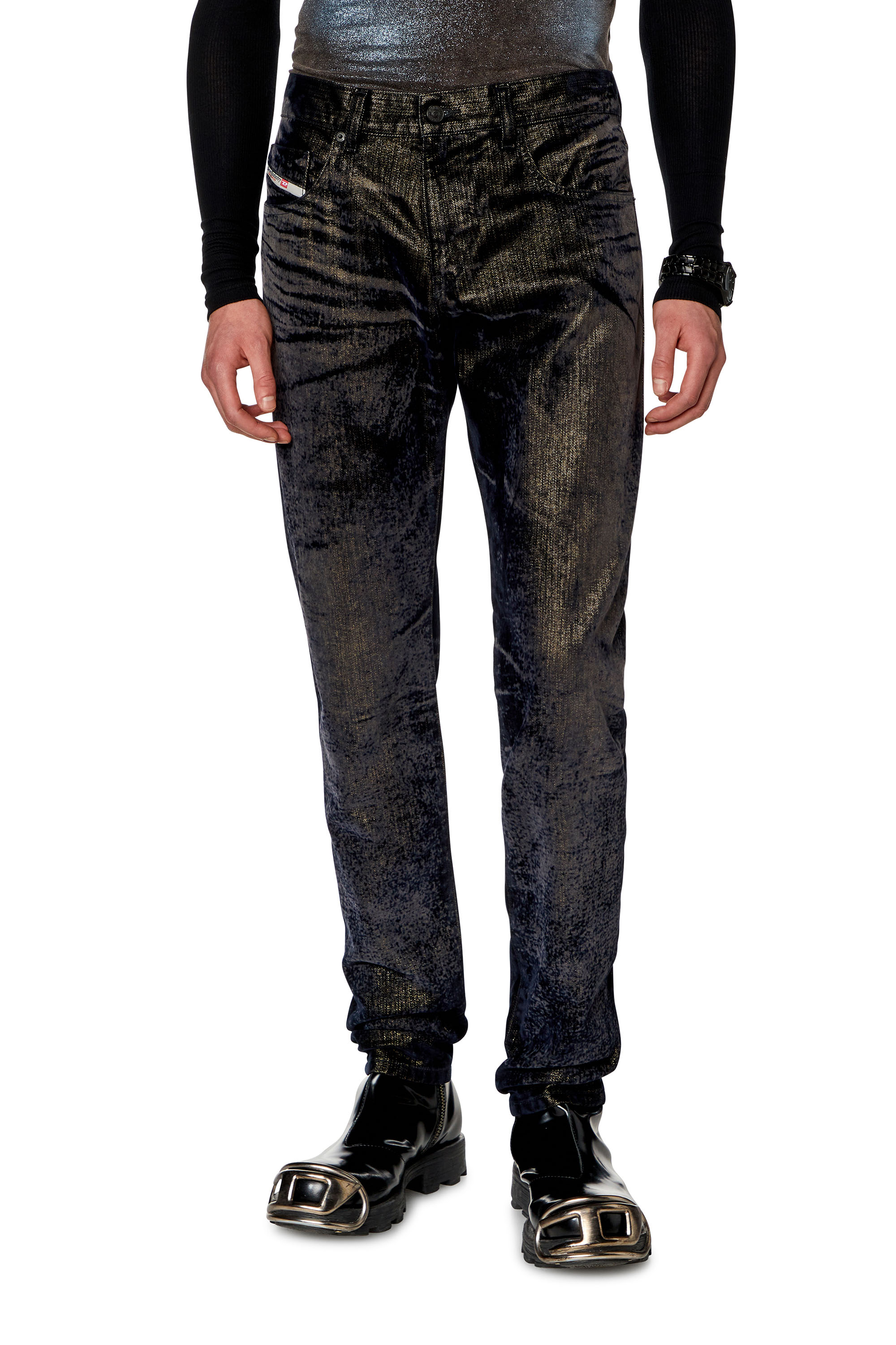 Diesel - Slim Jeans 2019 D-Strukt 09I49, Black/Dark grey - Image 1