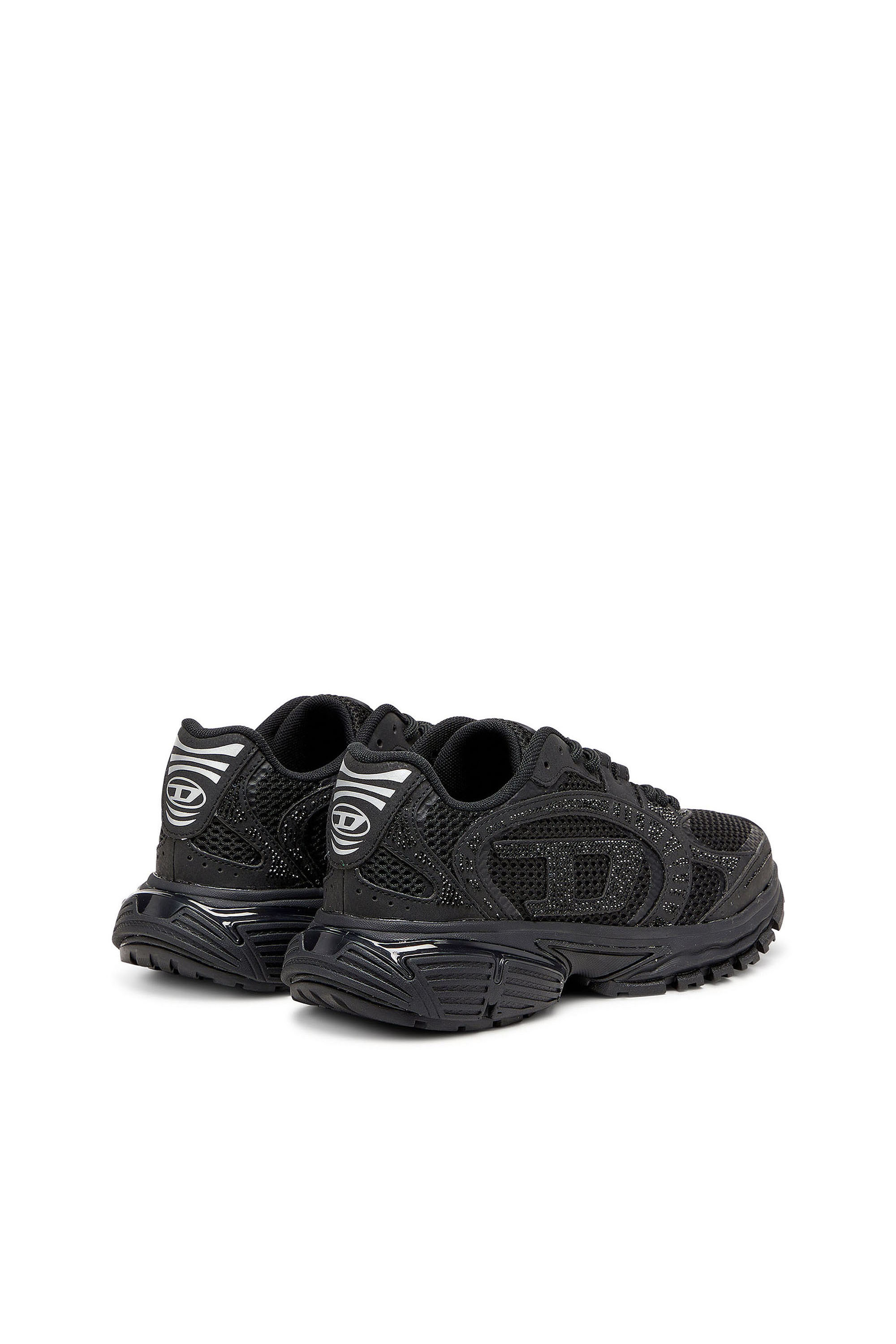 Diesel - S-PRO-V-DENSE LOW W, Woman's S-Pro-V-Dense - Mesh sneakers with crystals in Black - 3