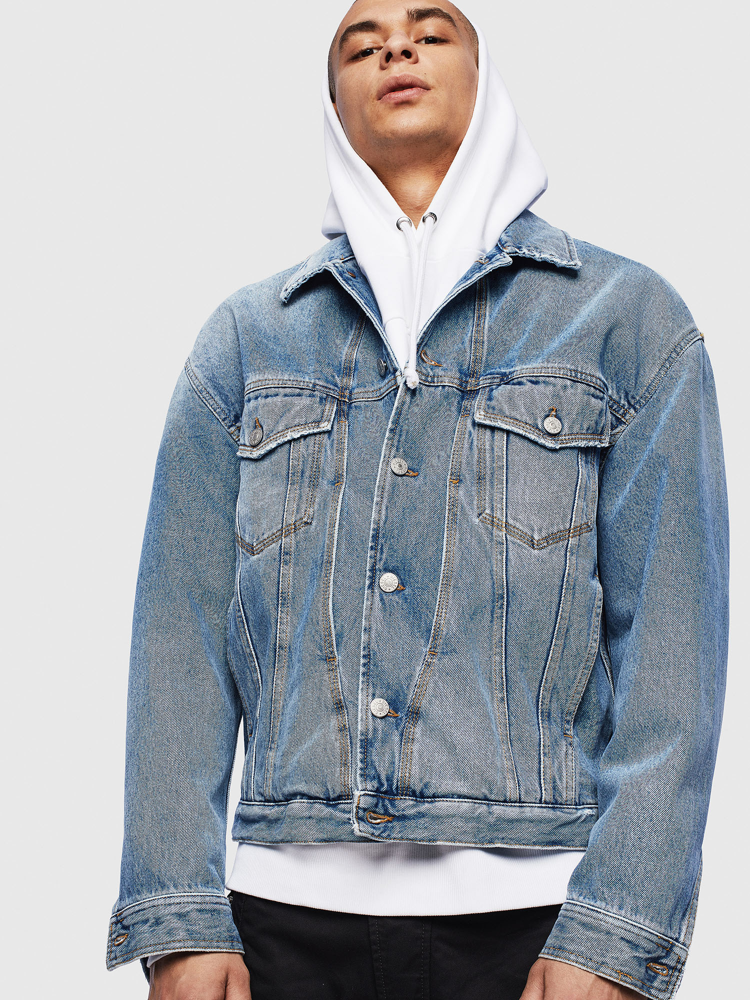 D-BRISTY, Light Blue Diesel - D-BRISTY, Light Blue - Denim Jackets - Image 1