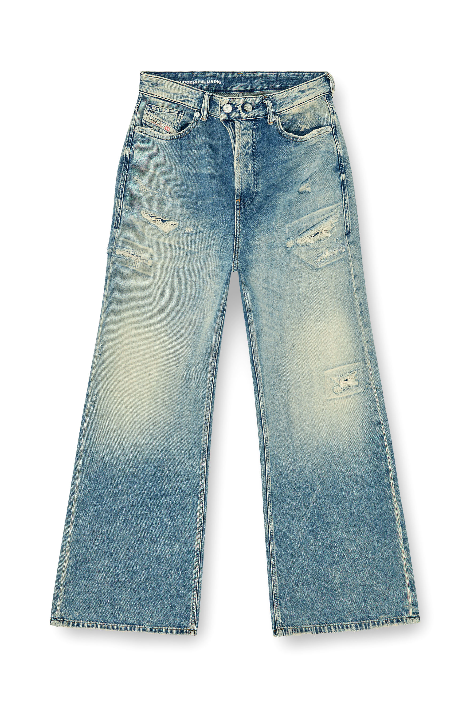 Diesel - Woman's Relaxed Jeans 1996 D-Sire 09P62, Medium blue - 3