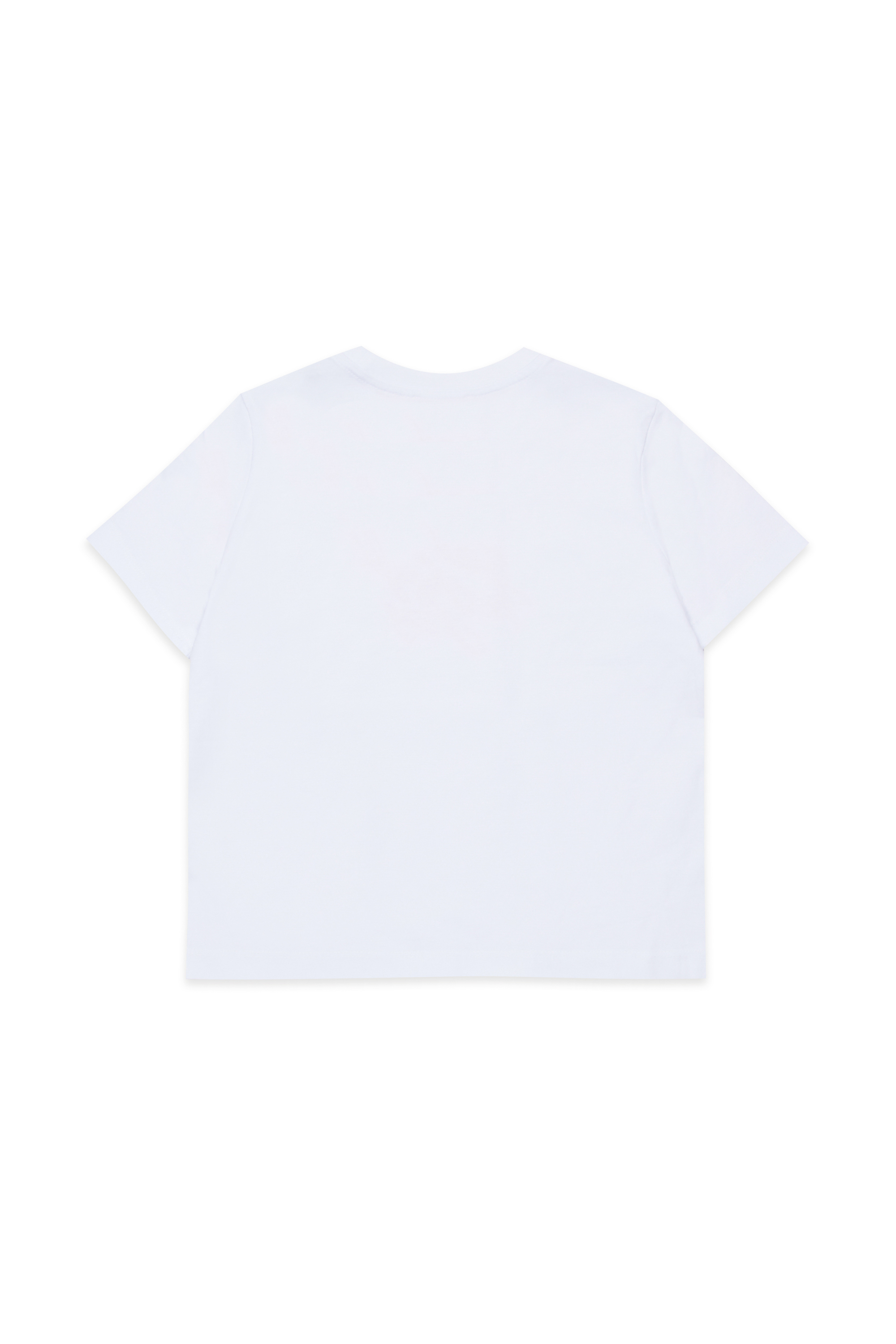 Diesel - TRIPIT, Woman's Cotton T-shirt with italics print in White - 2
