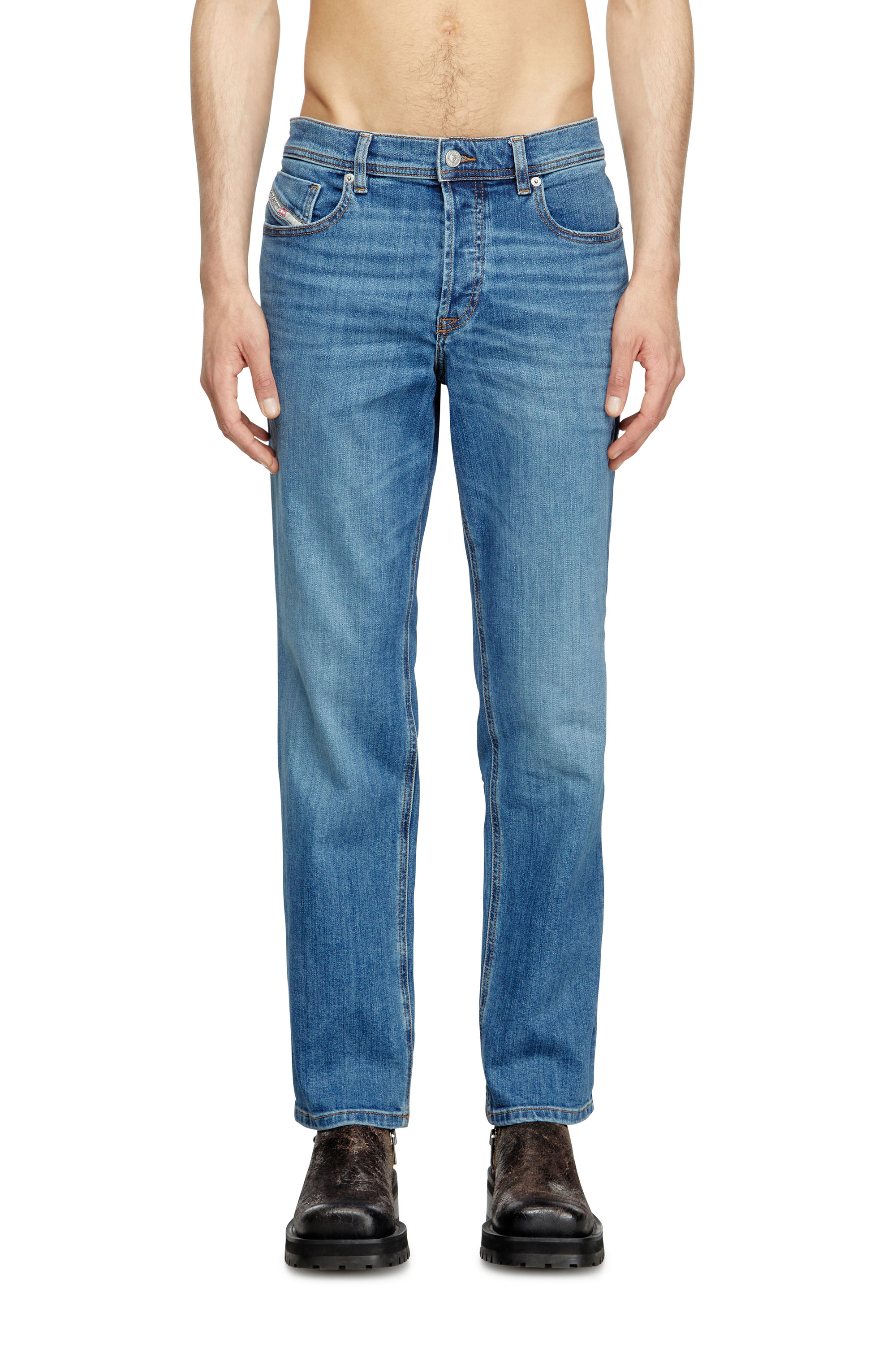 Diesel - Man's Regular Jeans 2023 D-Finitive 0KIAL, Light Blue - 2