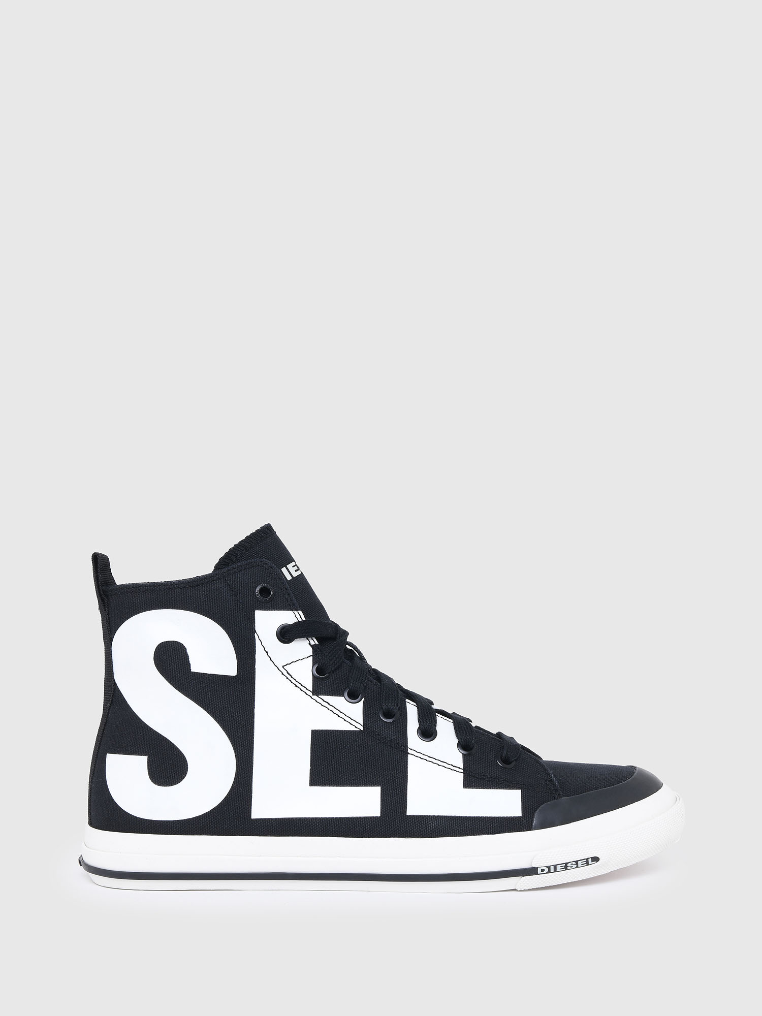S-ASTICO MID CUT, Black/White Diesel - S-ASTICO MID CUT, Black/White - Sneakers - Image 1