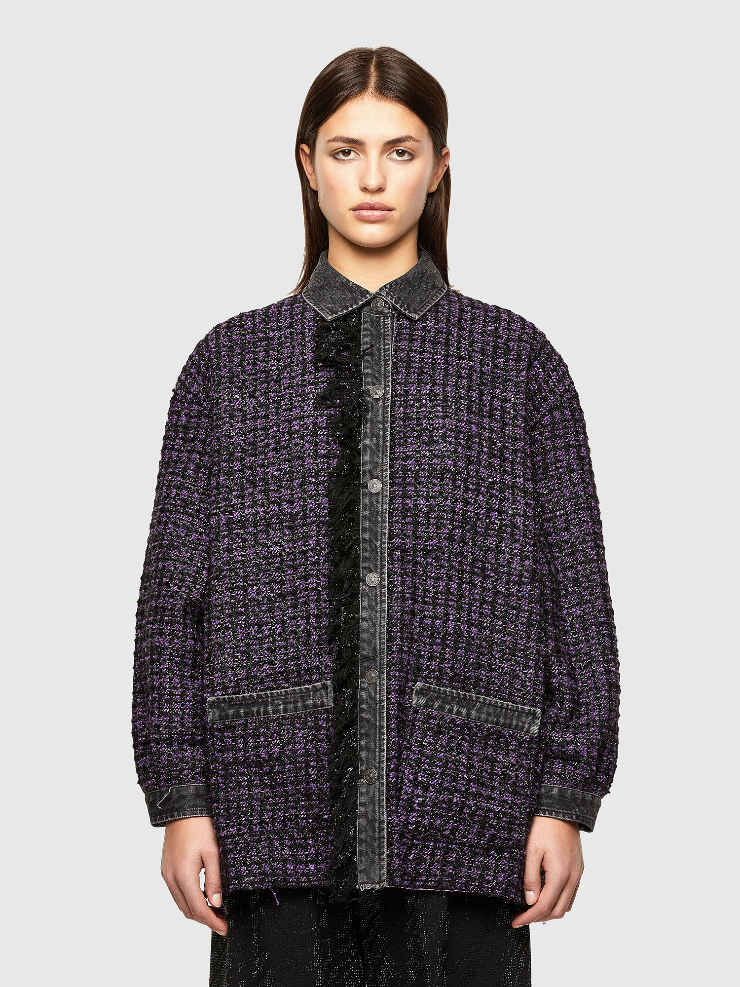 C-HELEN, Black/Violet Diesel - C-HELEN, Black/Violet - Shirts - Image 1