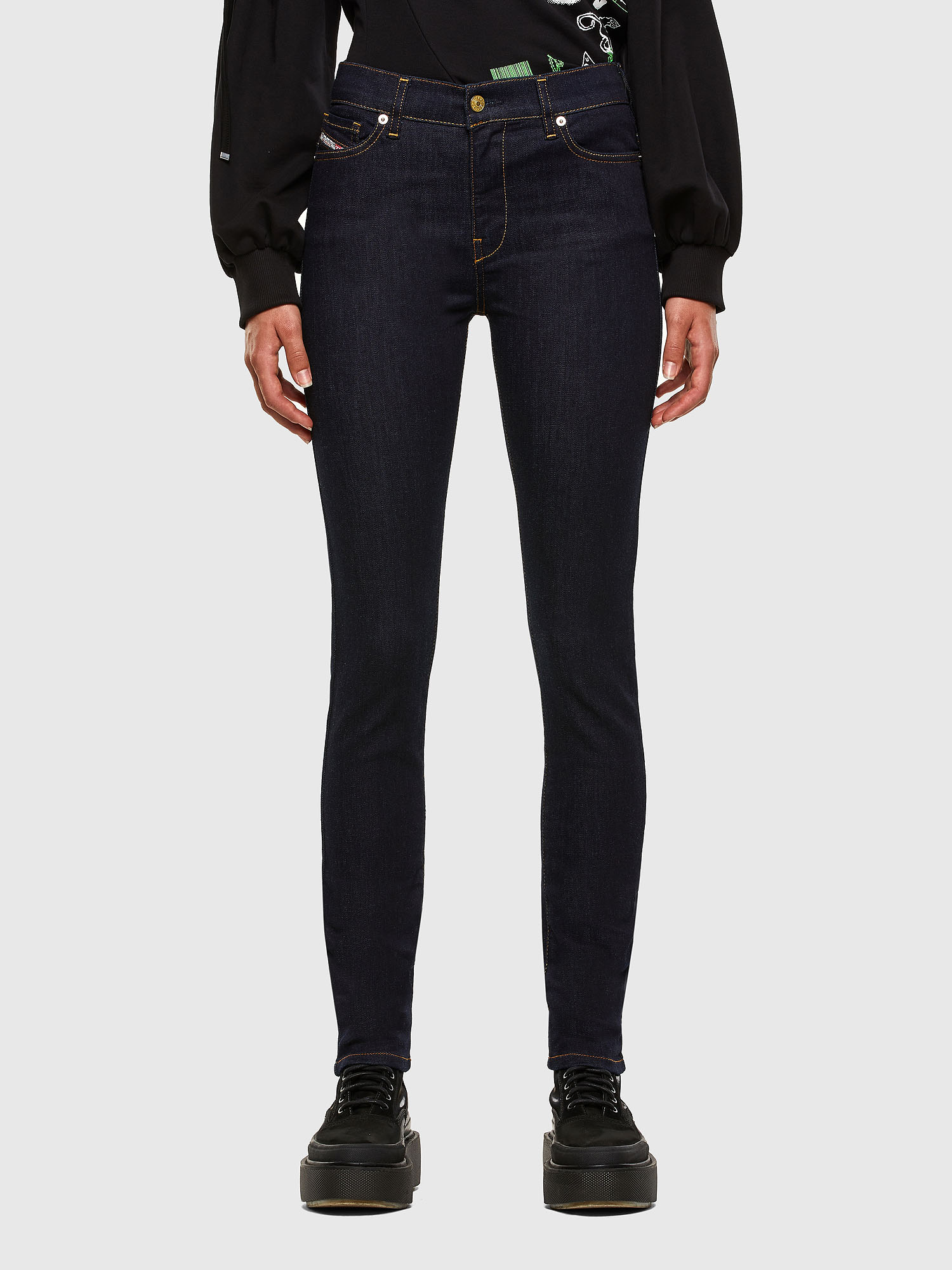 D-Roisin 0098L, Dark Blue Diesel - D-Roisin 0098L, Dark Blue - Jeans - Image 1