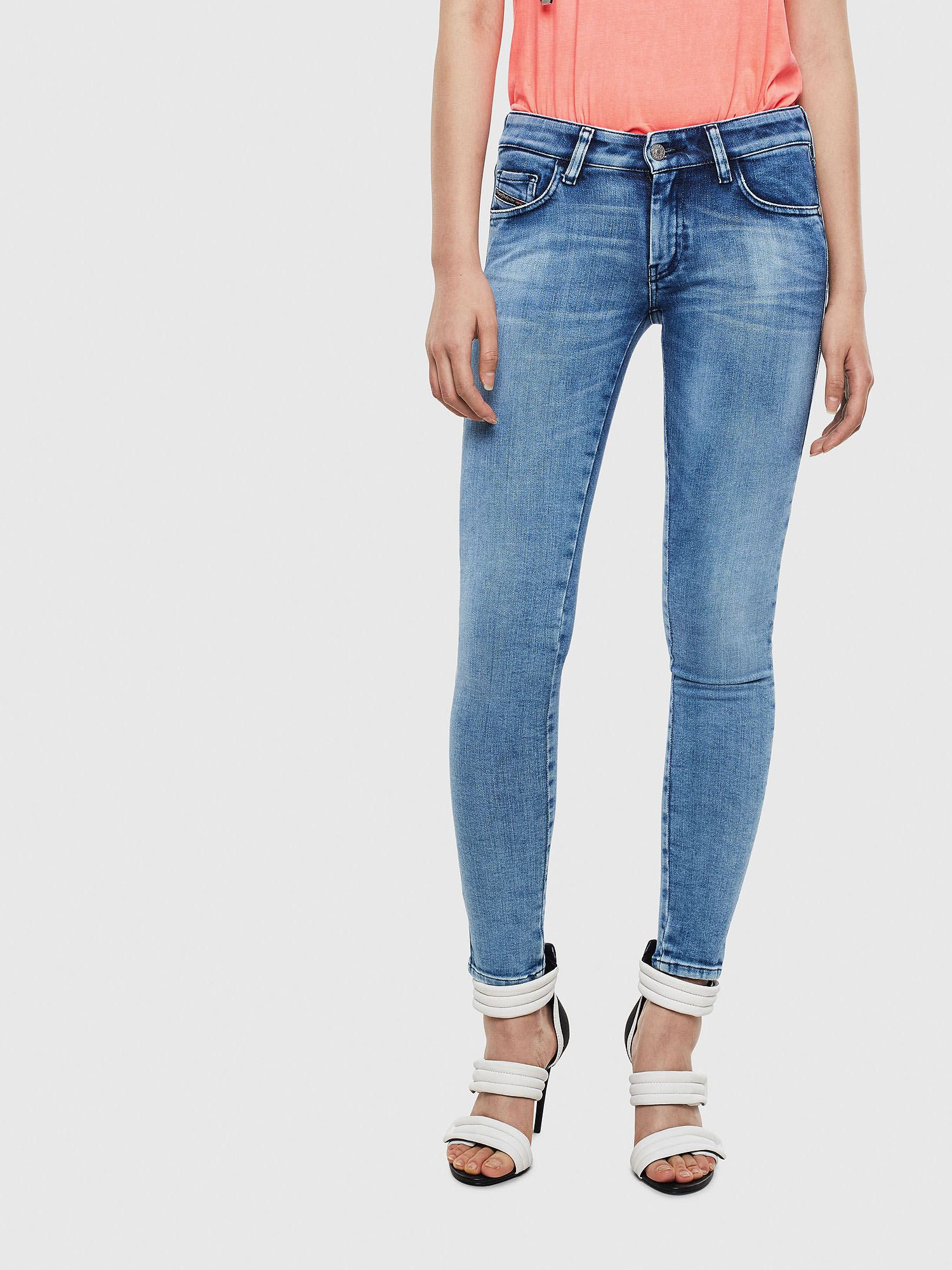 Slandy Low 0095P, Light Blue Diesel - Slandy Low 0095P, Light Blue - Jeans - Image 1